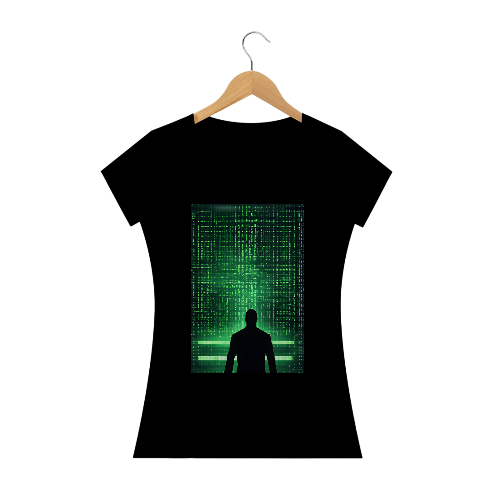Nome do produto: Camiseta Feminina Hacker