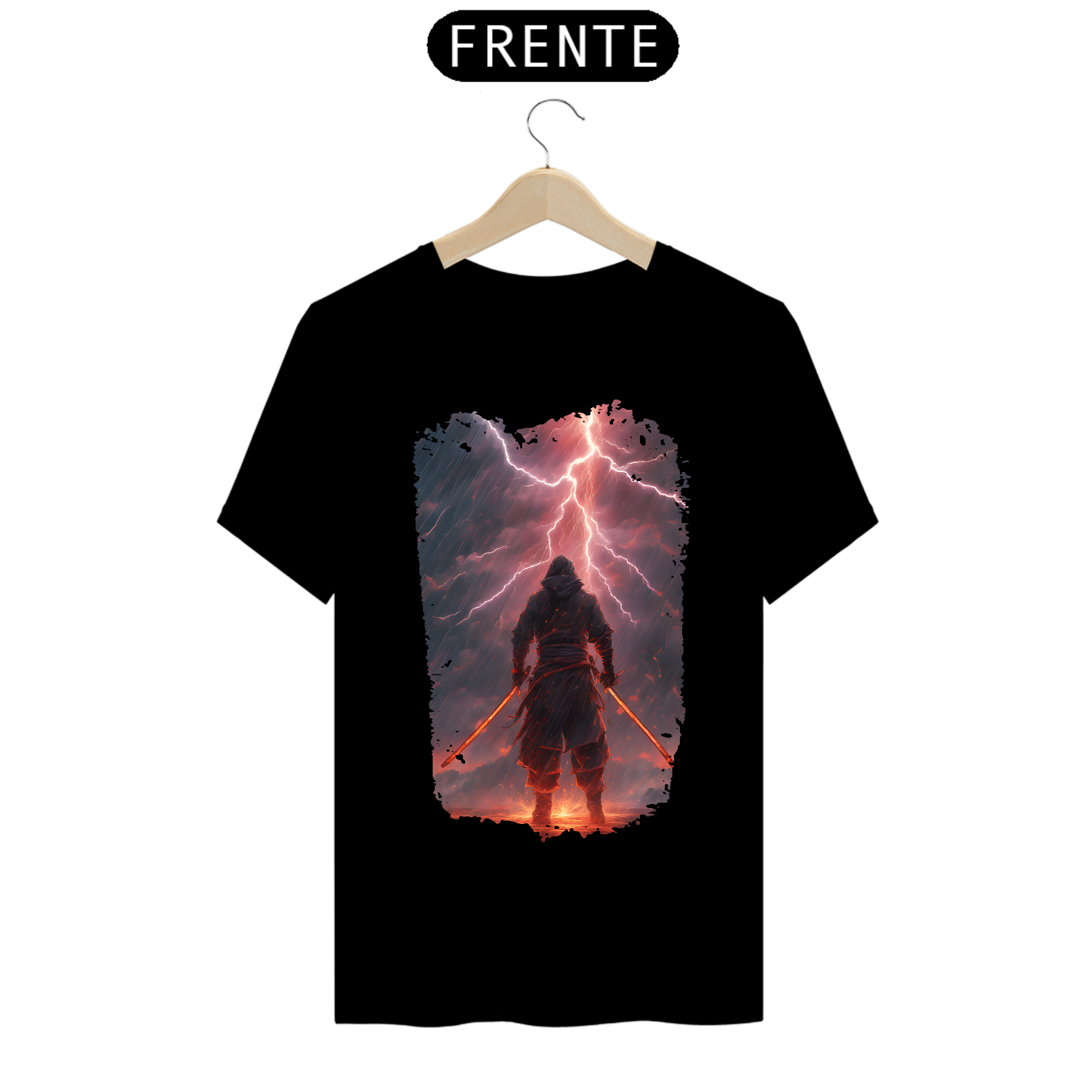 Nome do produto: Camiseta Masculina Guerreiro de Duas Lâminas