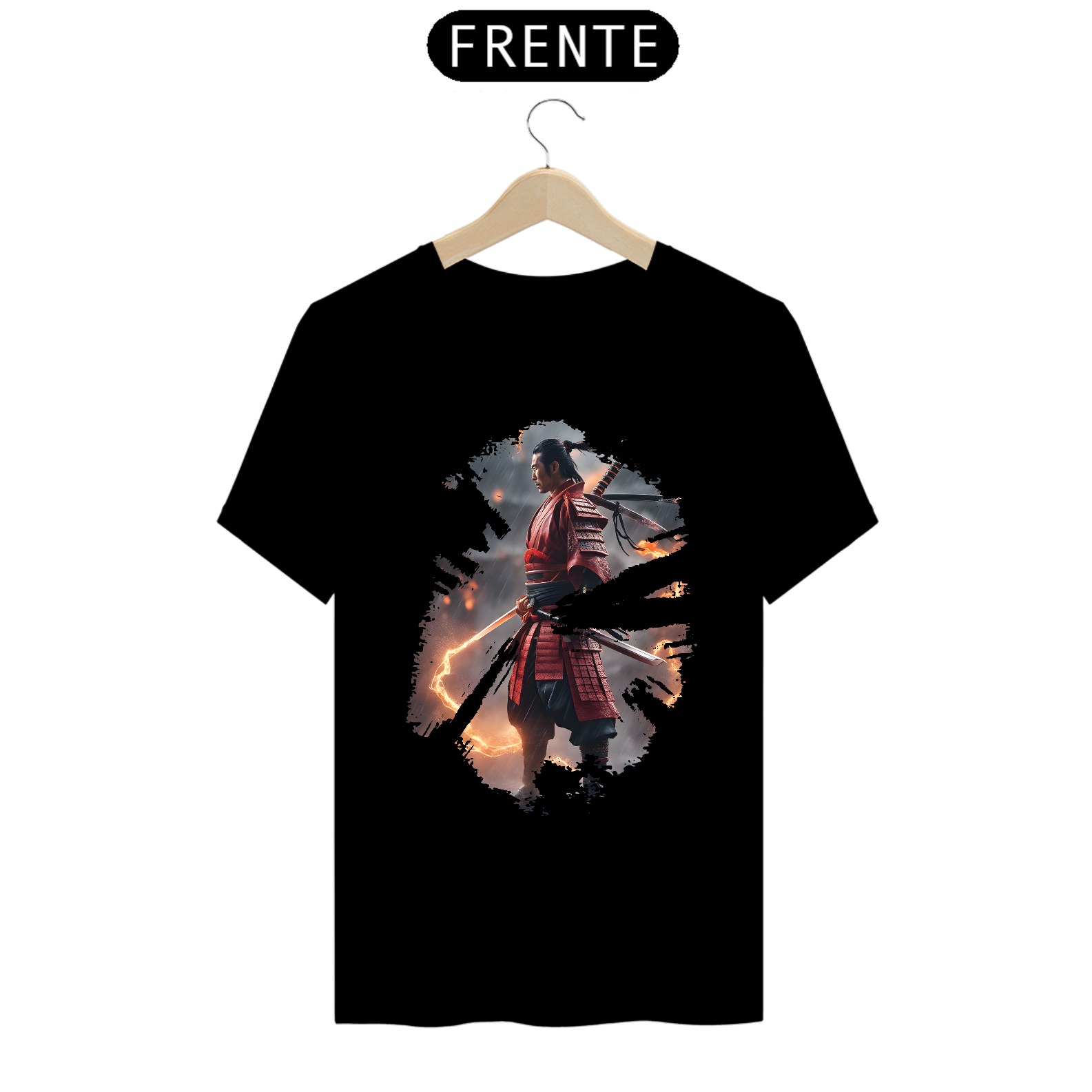 Nome do produto: Camiseta Masculina Último Suspiro do Samurai