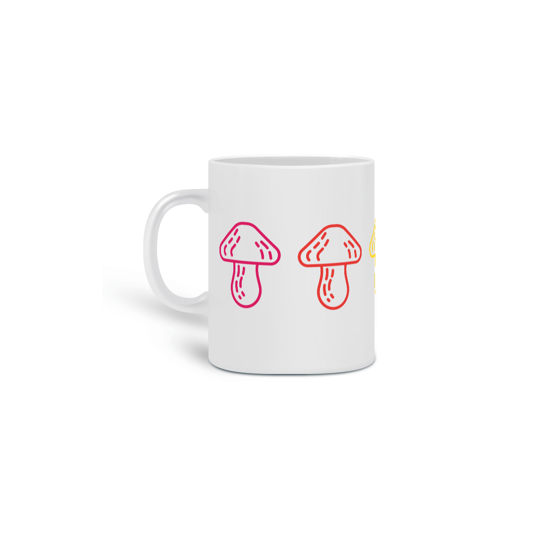Nome do produto: Caneca cogumelos coloridos 