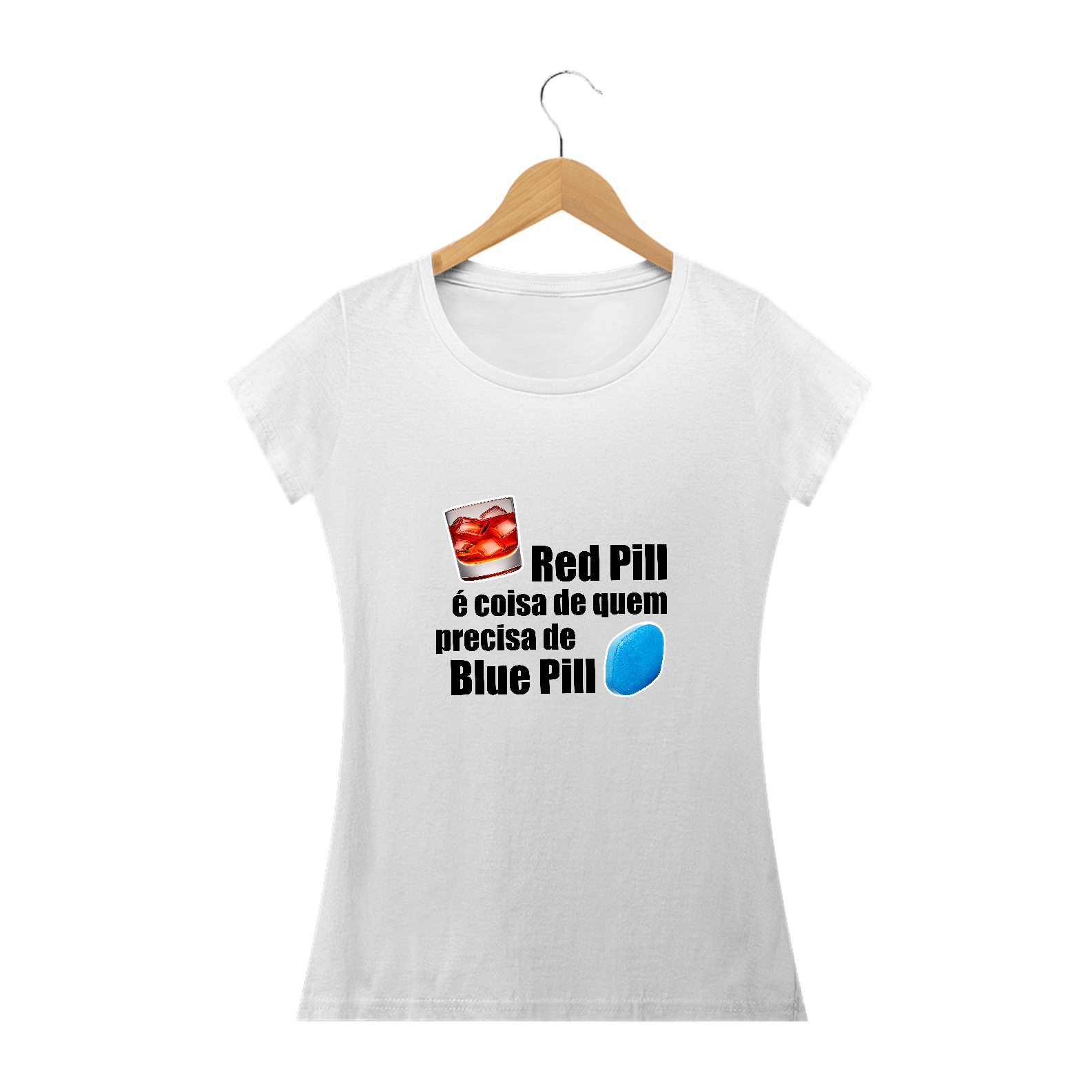 Nome do produto: Baby Long Red Pill/Blue Pill - Letra preta