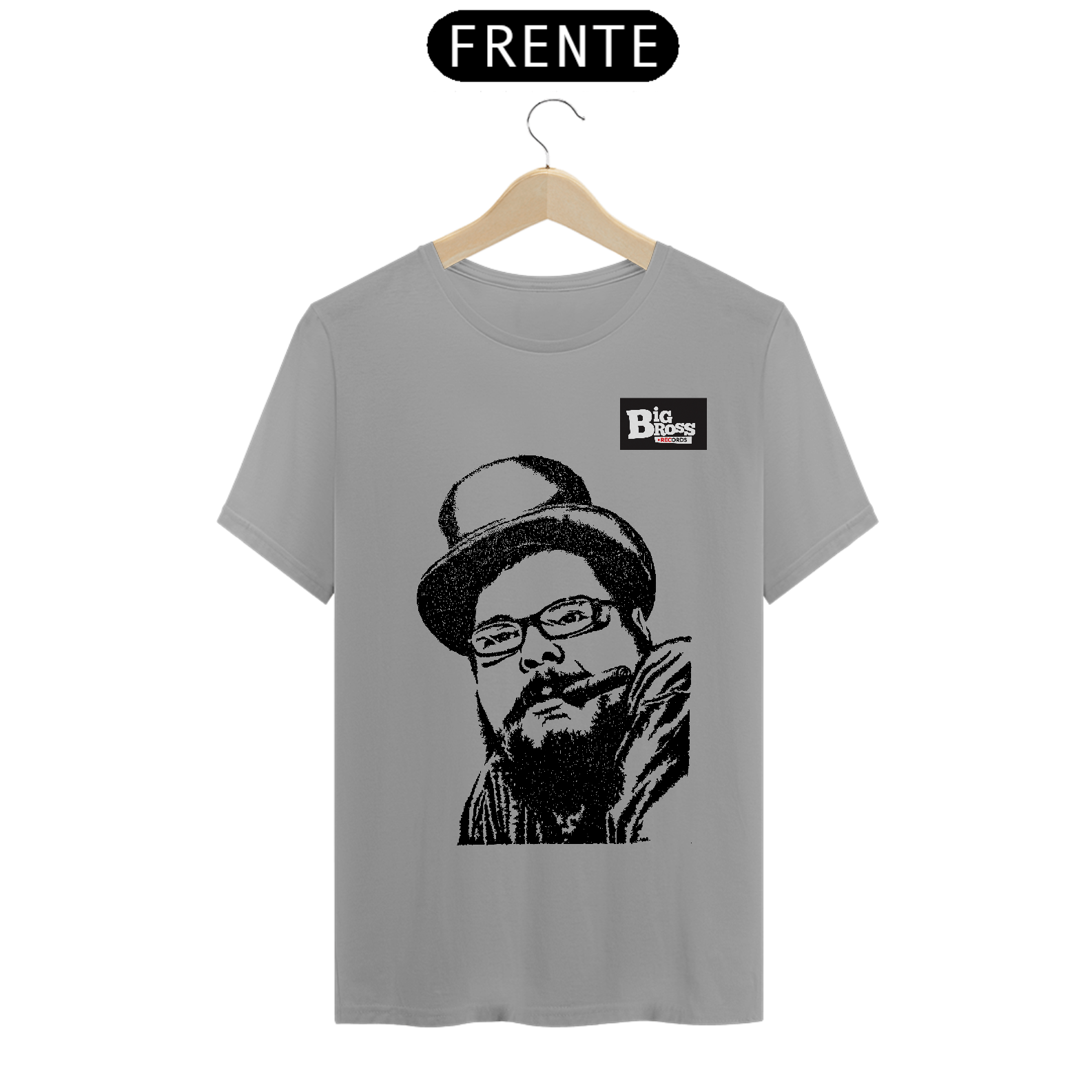 Nome do produto: Camisa BigBross Records - Estampa Preta