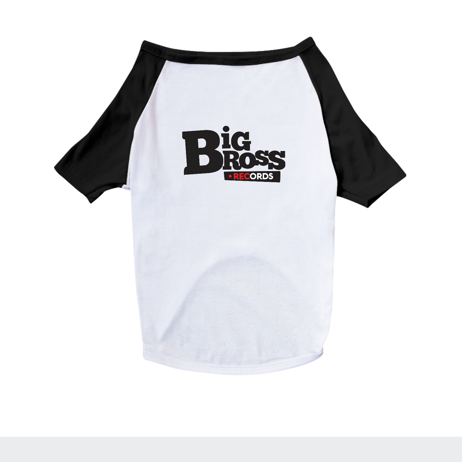 Nome do produto: Camisa Pet Dog Marca BigBross Records - Letra preta