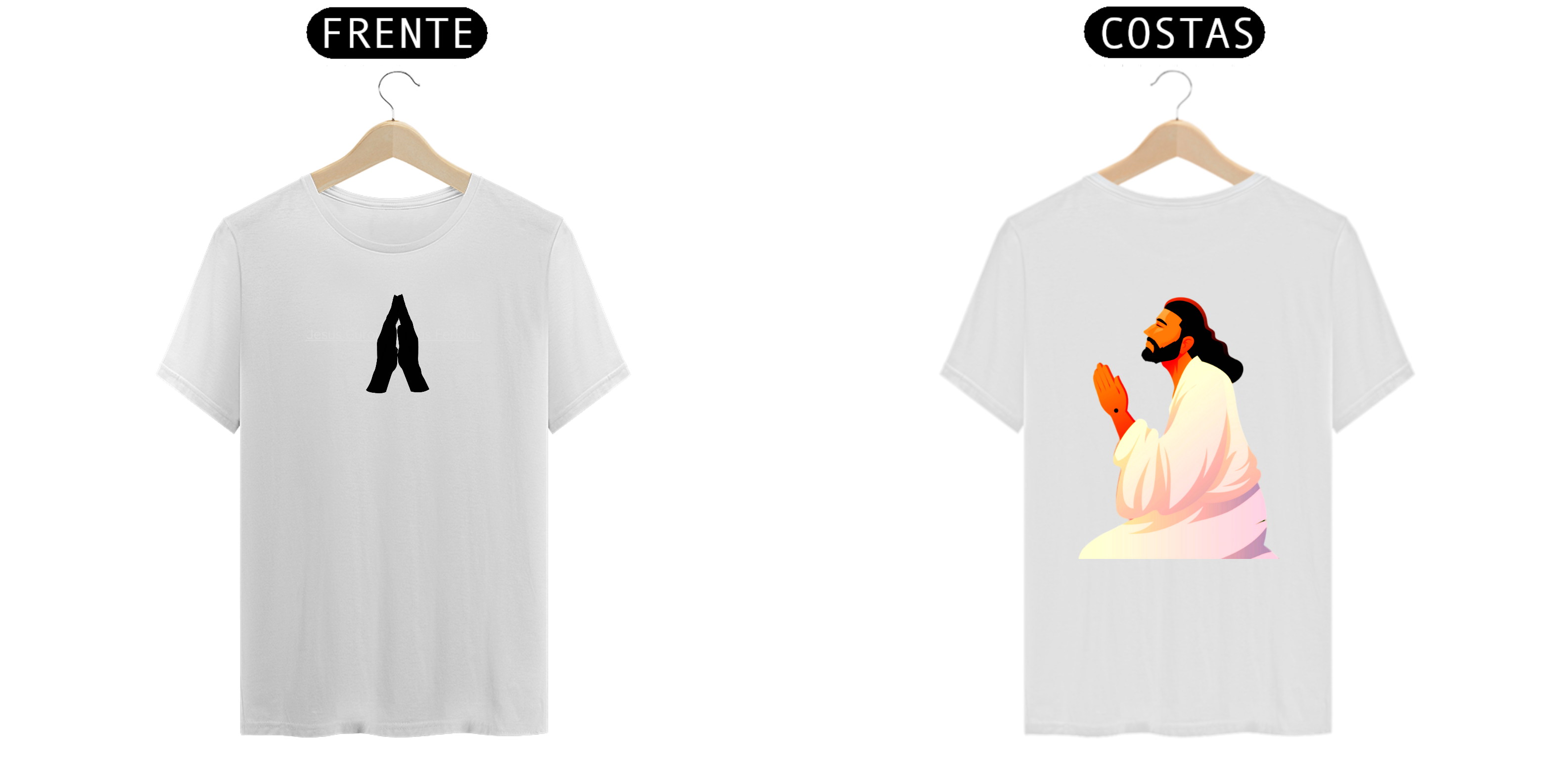 Nome do produto: Camisa mão Jesus