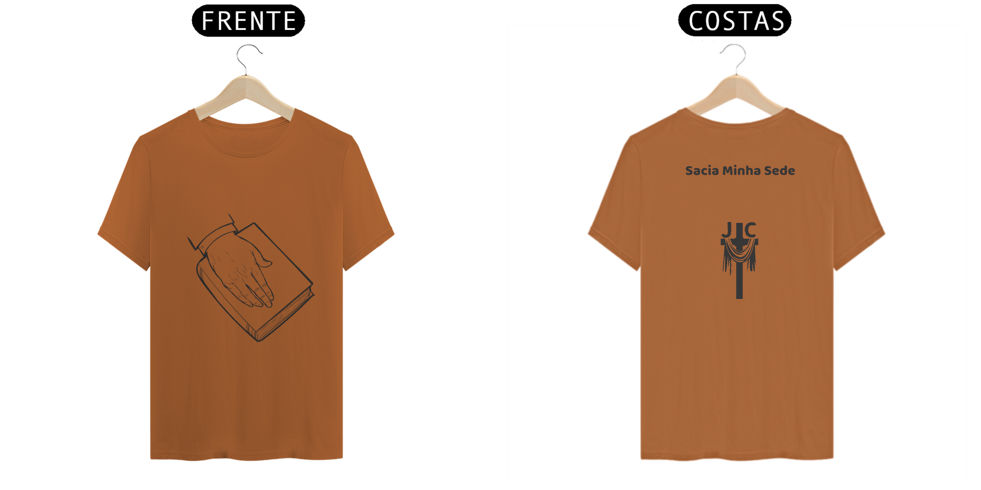 Nome do produto: Camisa \'\'Bíblia Sacia Minha Sede\'\'