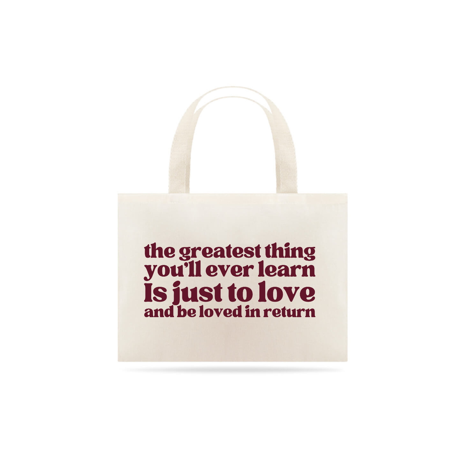 Nome do produto: Tote Bag The Greatest Thing Bordô