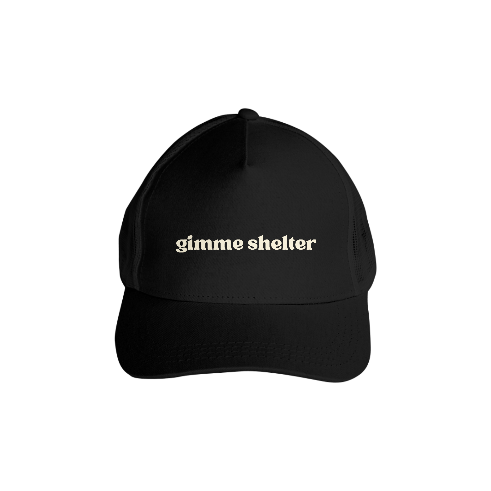 Nome do produto: Boné Americano Preto Gimme Shelter
