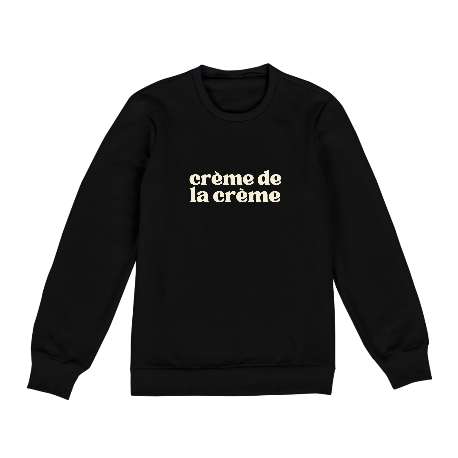 Nome do produto: Moletom Preto Crème de la Crème