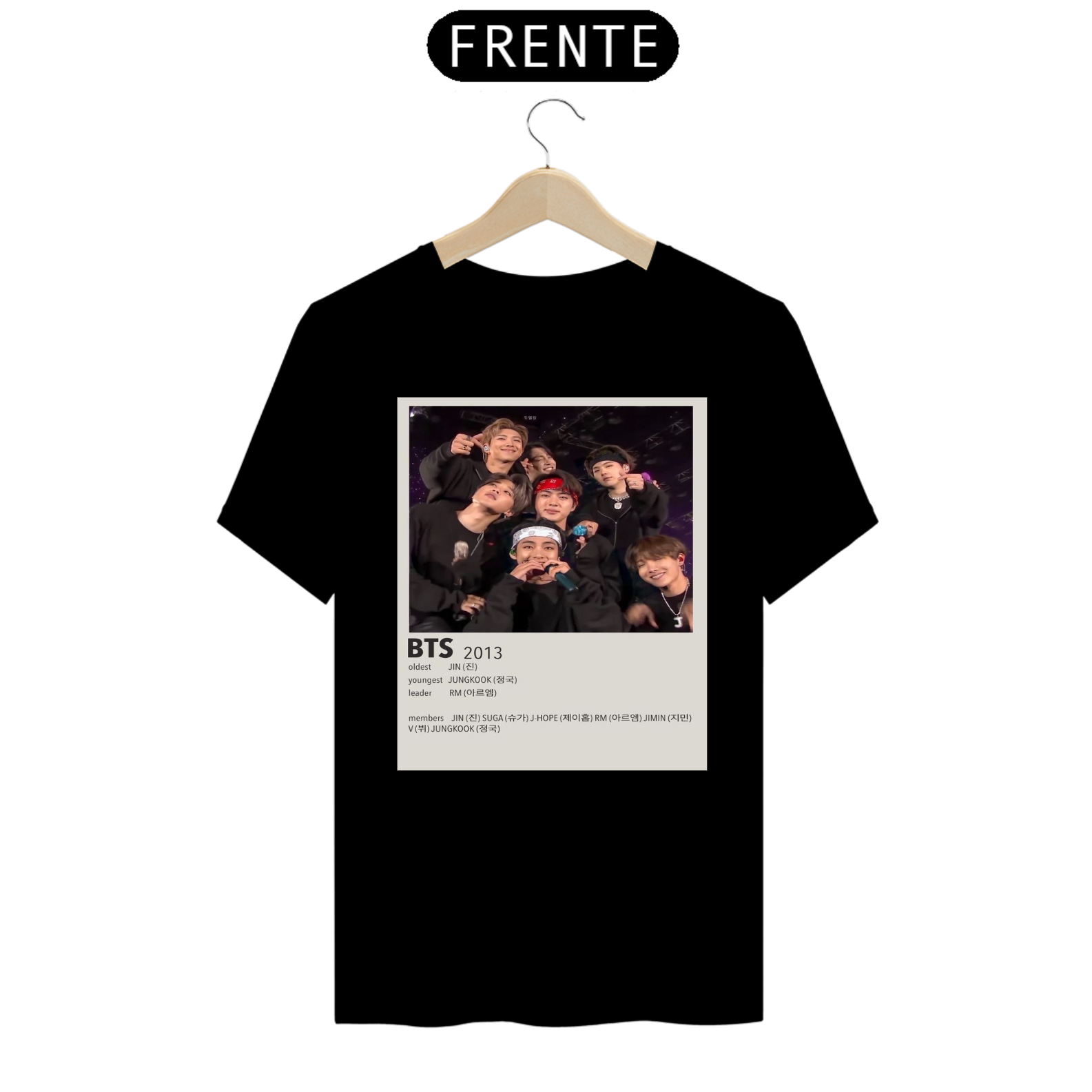 Nome do produto: Camiseta BTS