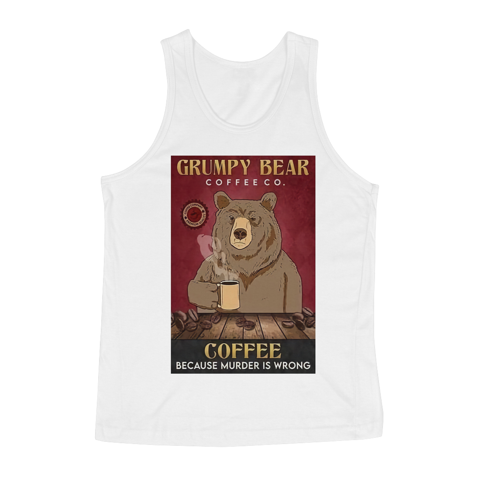 Nome do produto: Grumpy Bear Coffee - Regata