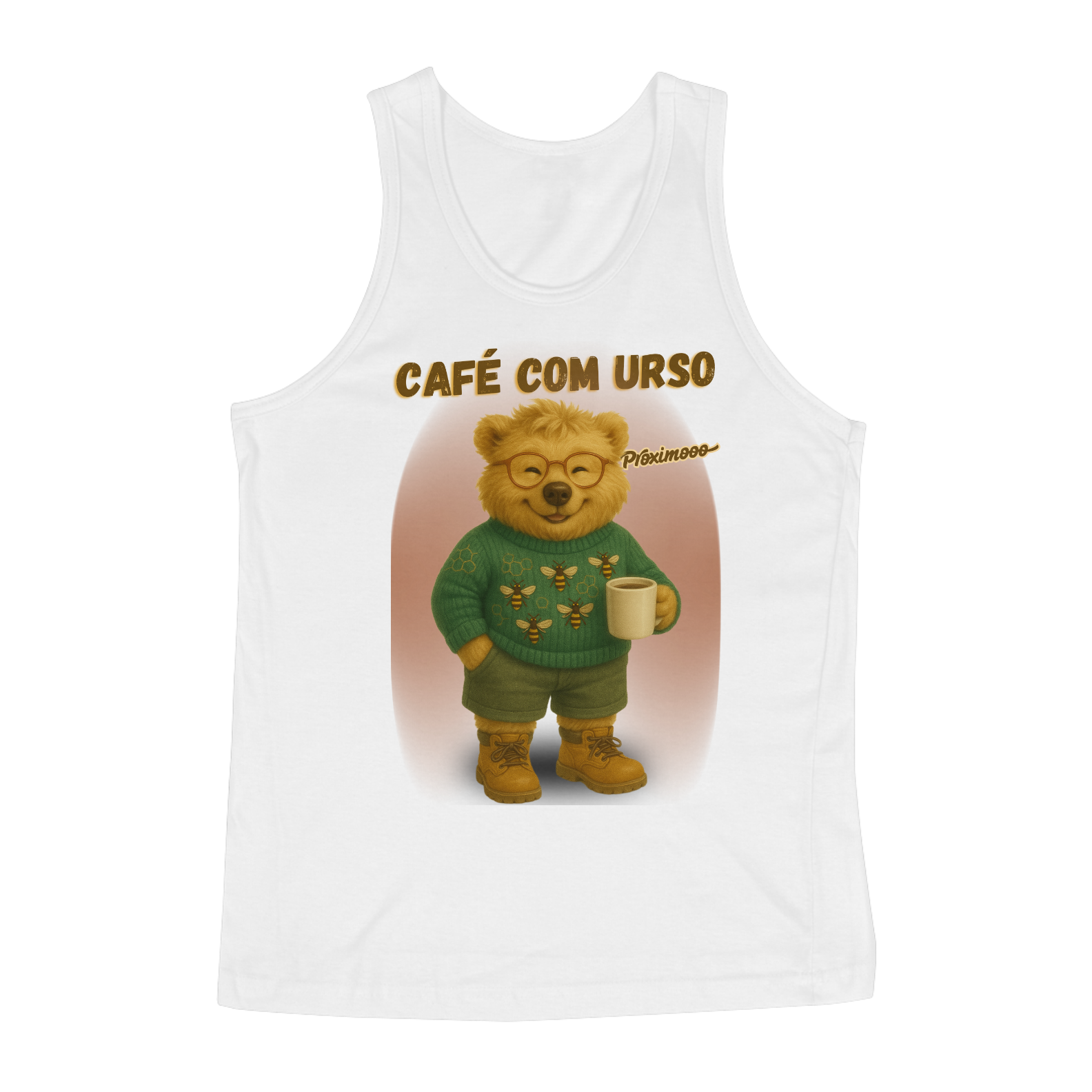 Nome do produto: Café com Urso - Edu Fraga - Regata