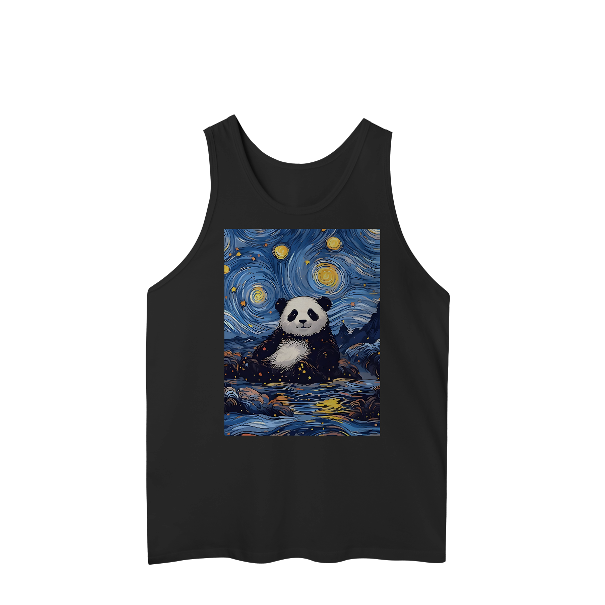 Nome do produto: Bear Gogh - Pintura - Regata