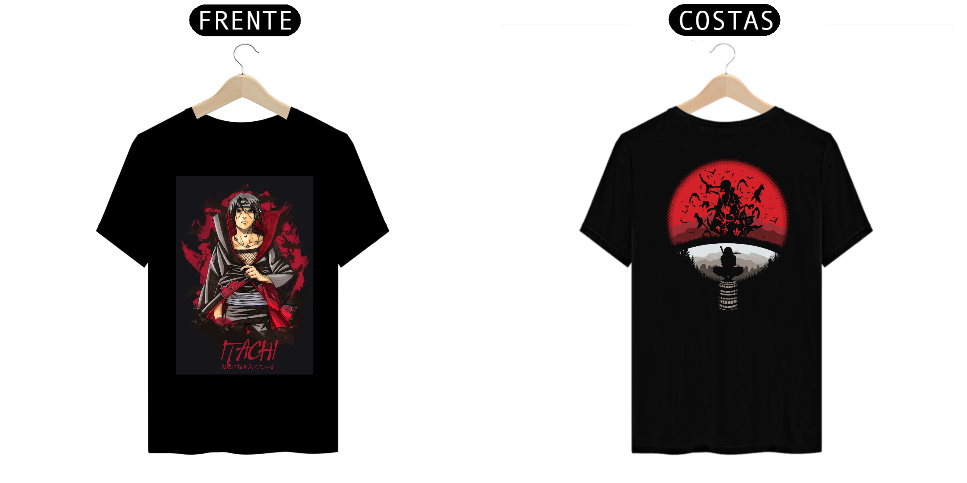 Nome do produto: CAMISETA ITACHI UCHIHA PRETO