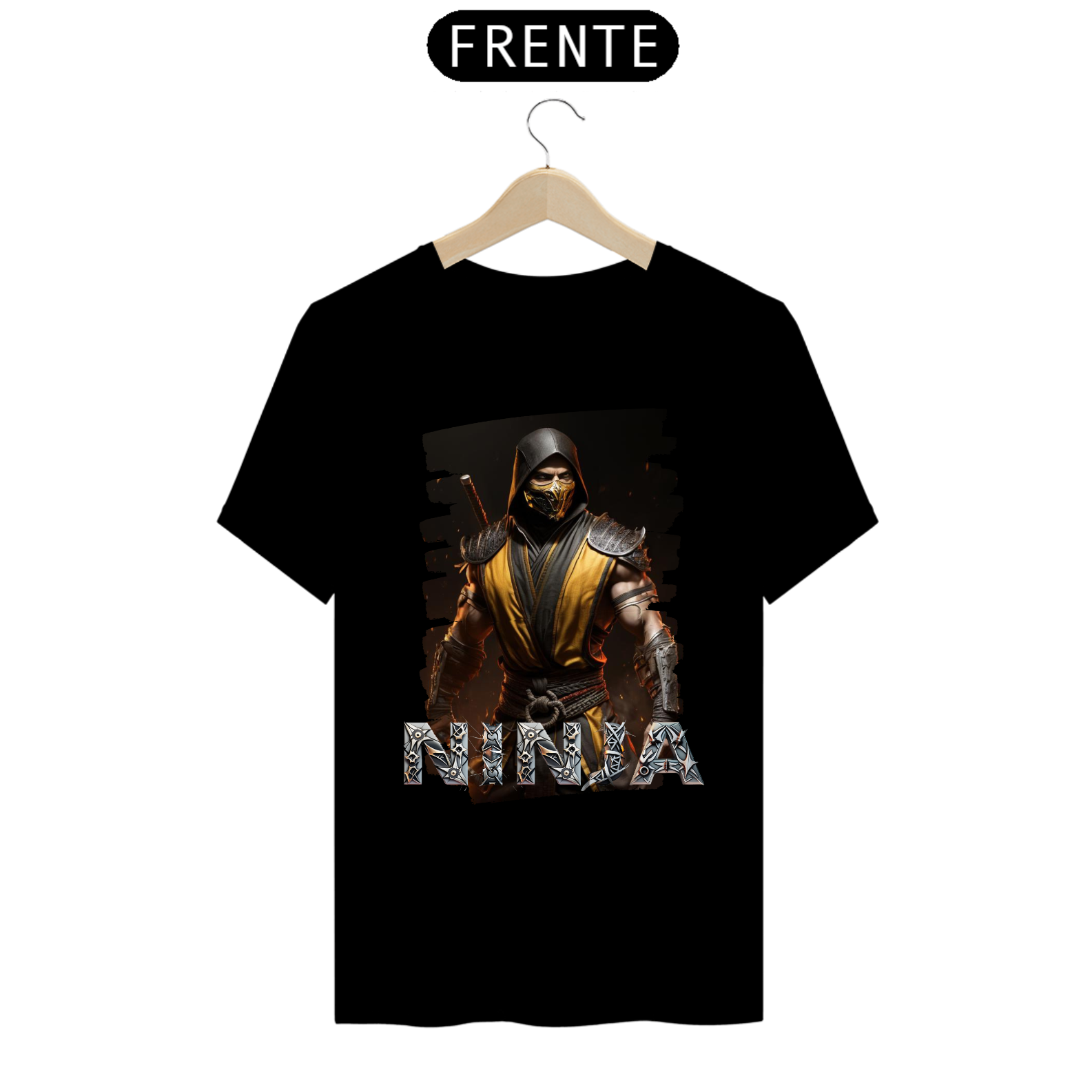 Nome do produto: Camiseta Econômica NINJA Personalizado