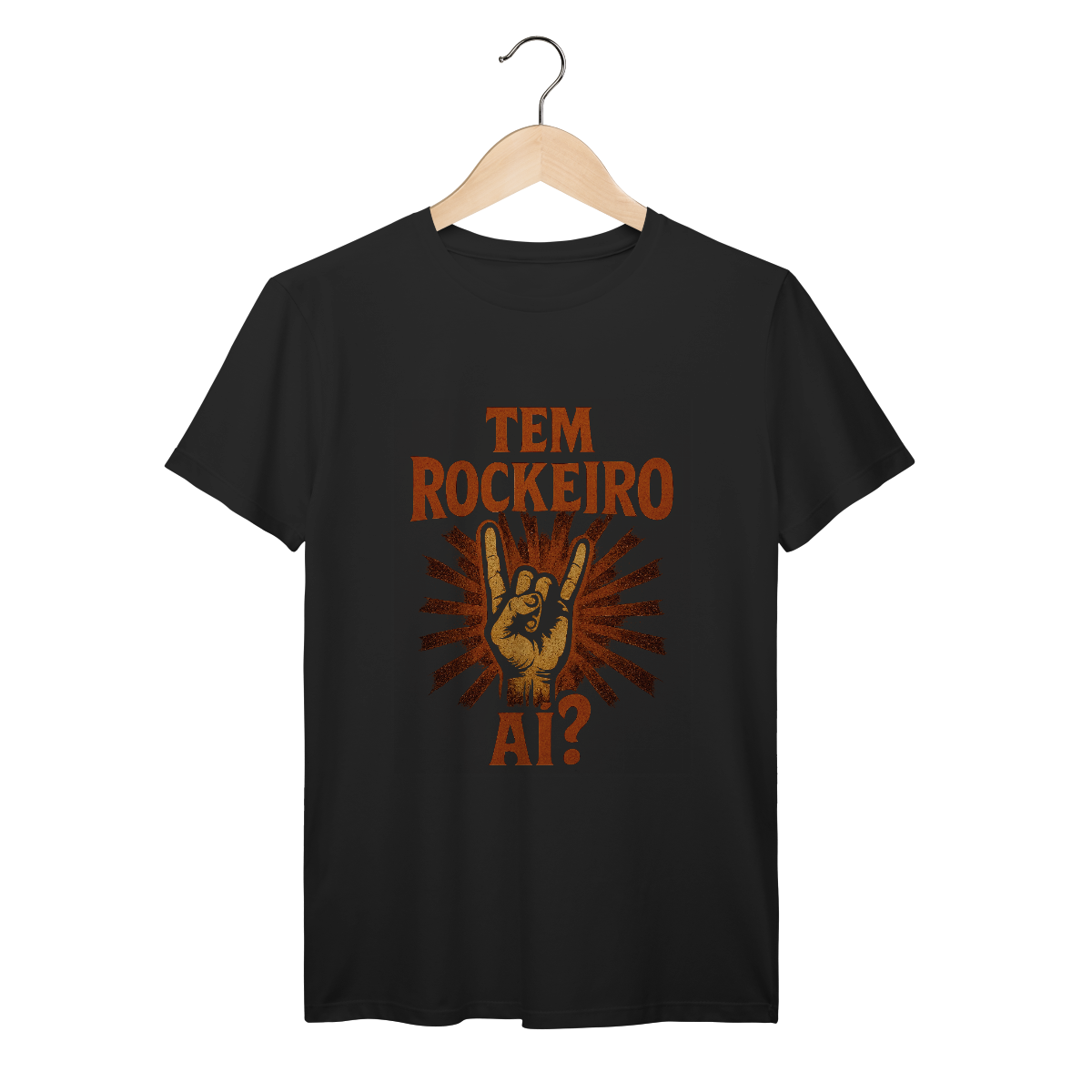CAMISETA - TEM ROCKEIRO AÍ