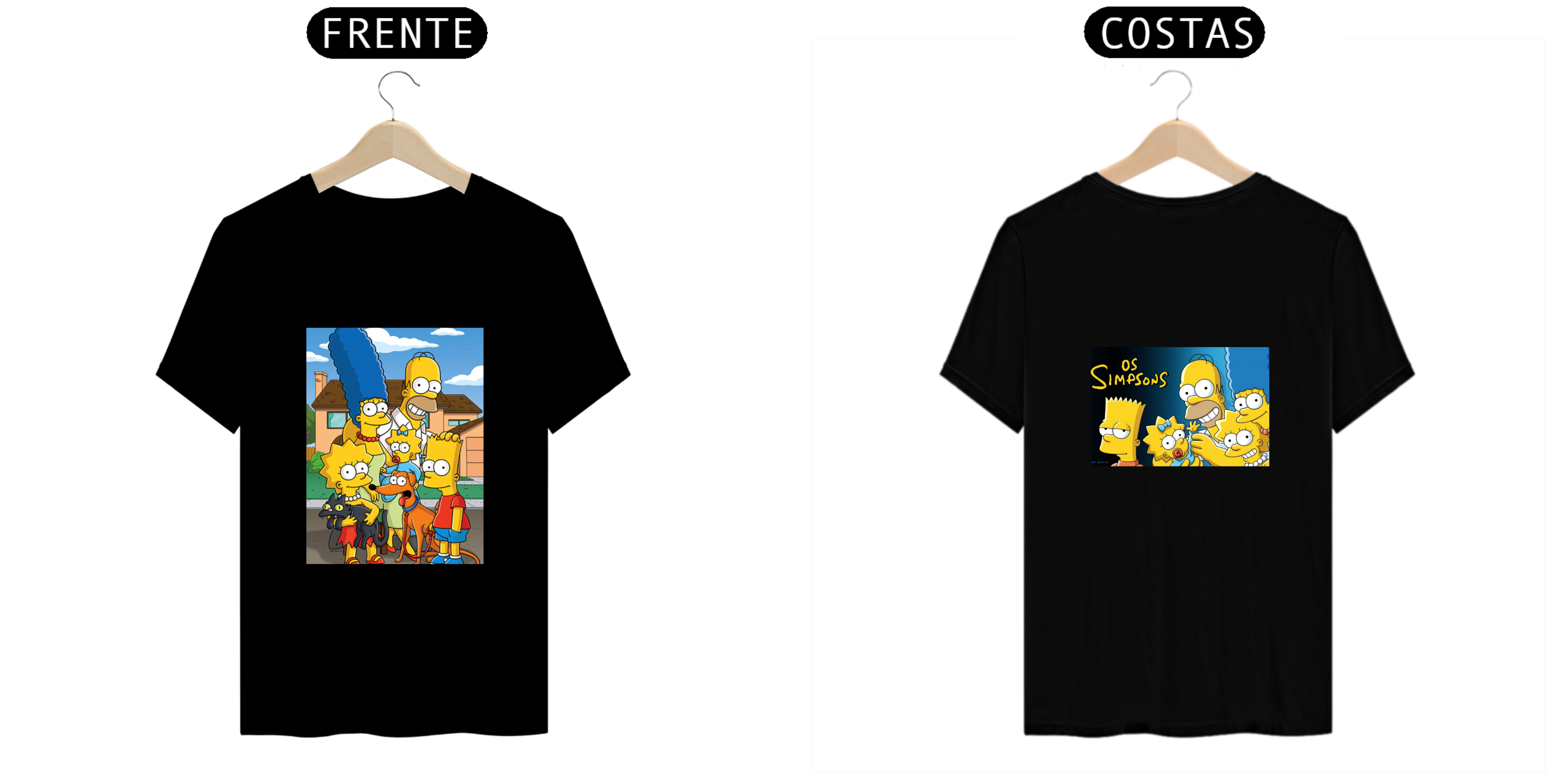 Nome do produto: Camisas dos simpsons
