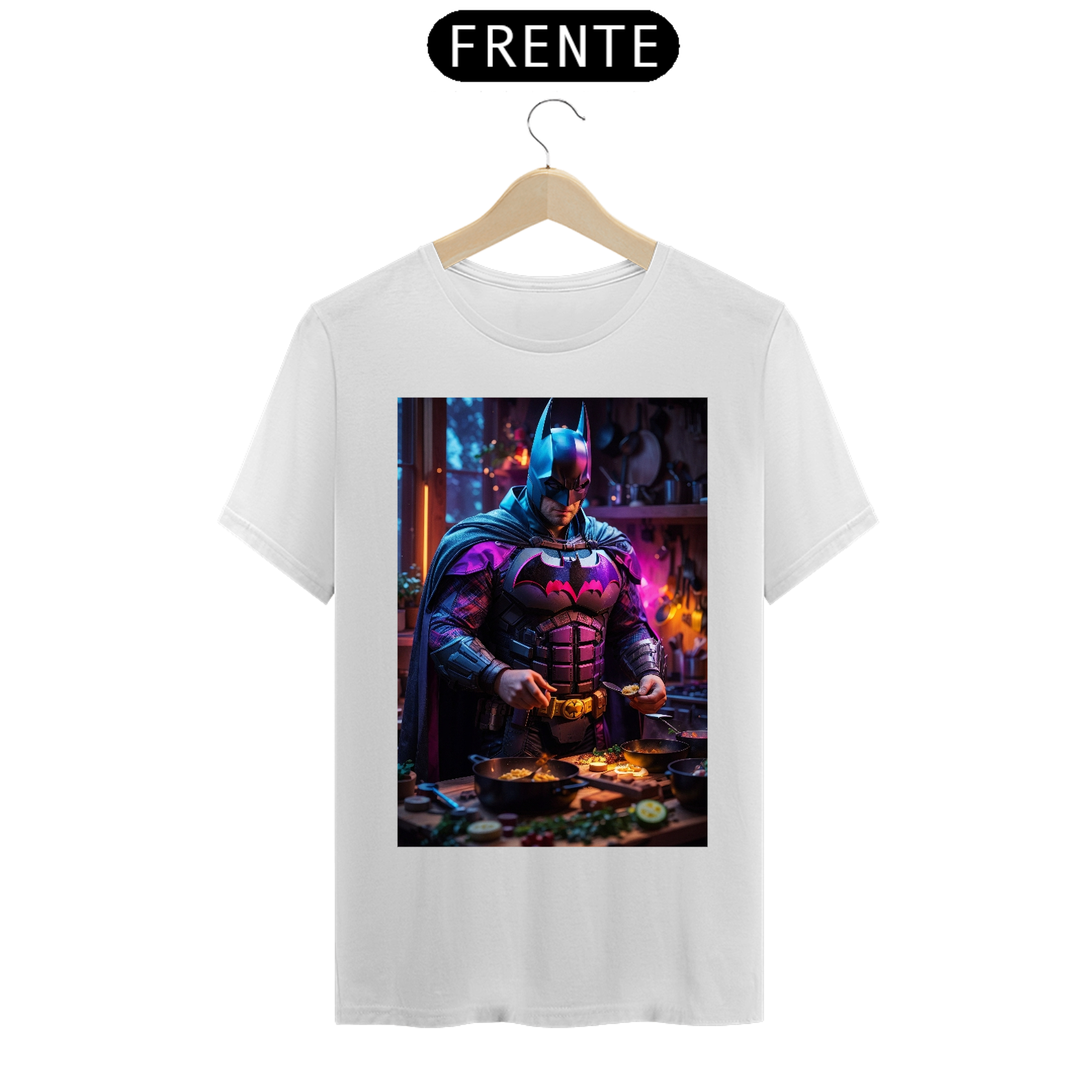 Nome do produto: T-shirt Unisex Batman Cozinheiro