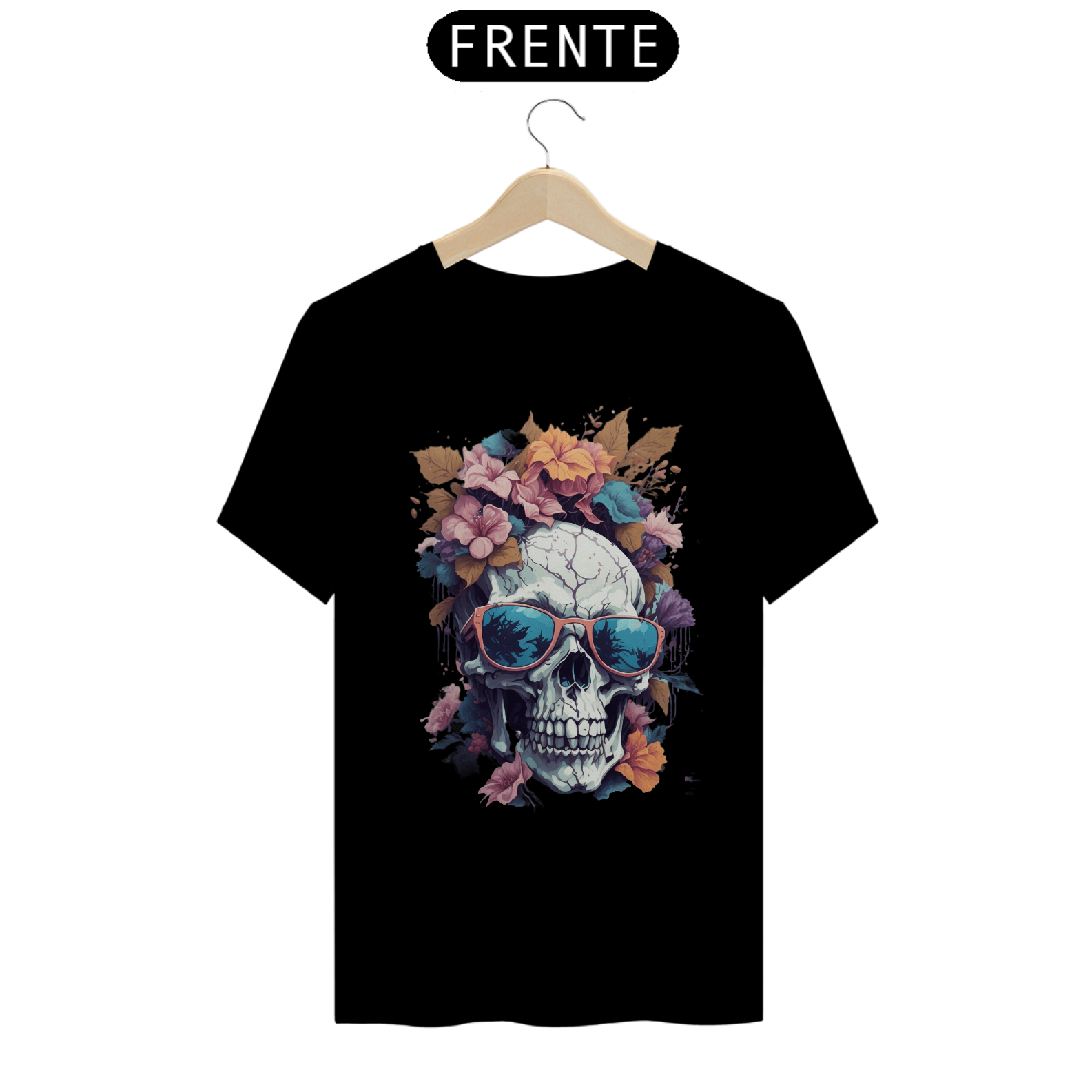 Nome do produto: T-shirt Unisex Caveira Style