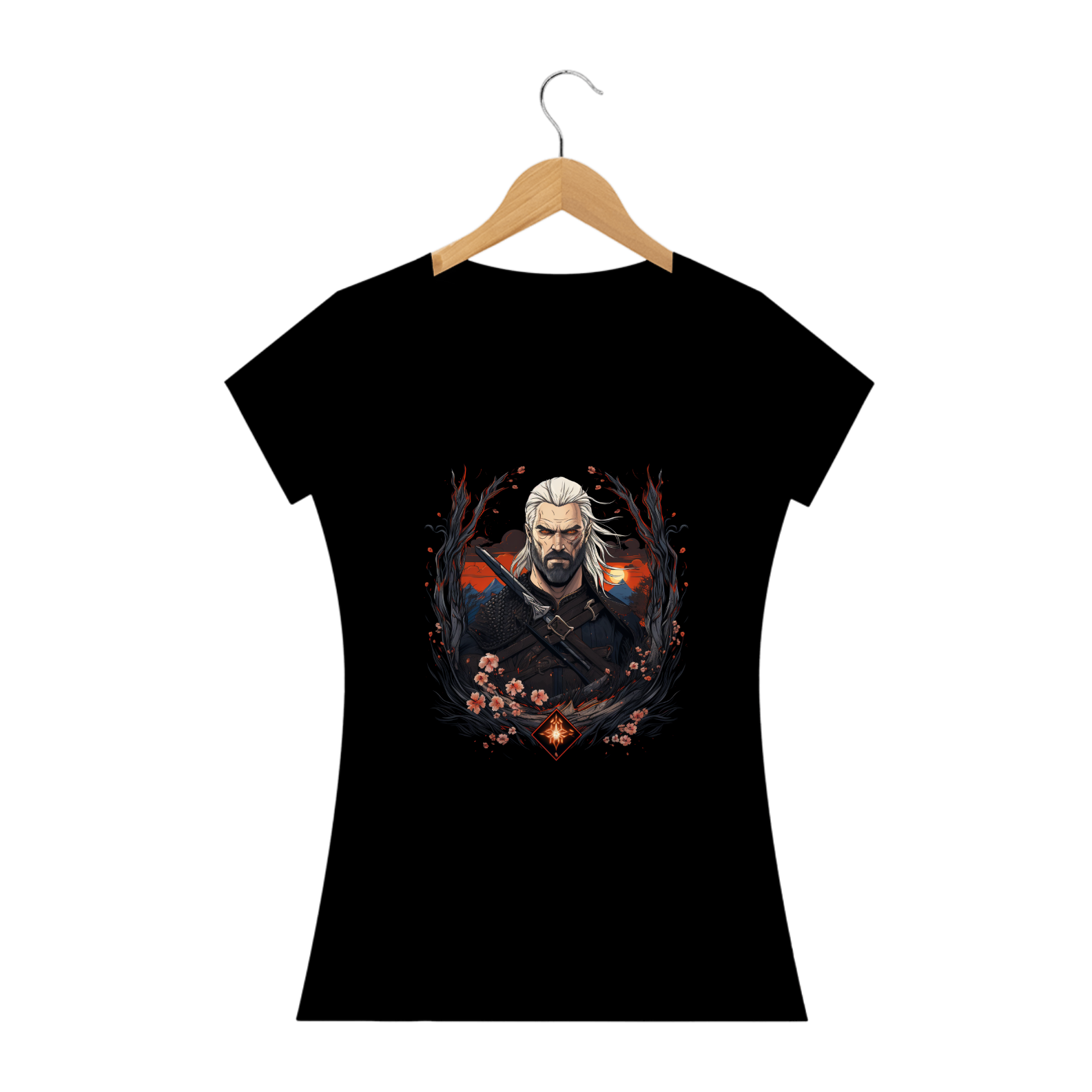 Nome do produto: Fantasy Hub - The Witcher Geralt (Feminino)