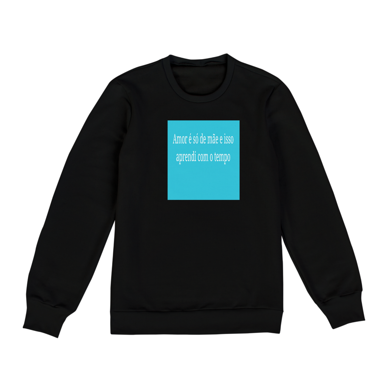 Nome do produto: Moletom gola alta com frases