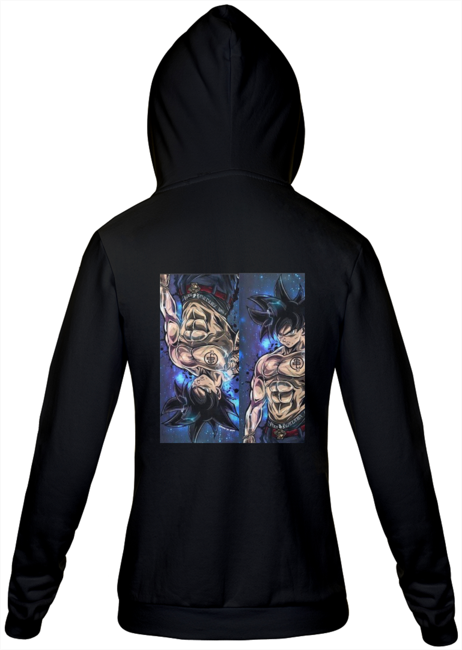 Nome do produto: Blusa de frio preta com estampa do Goku