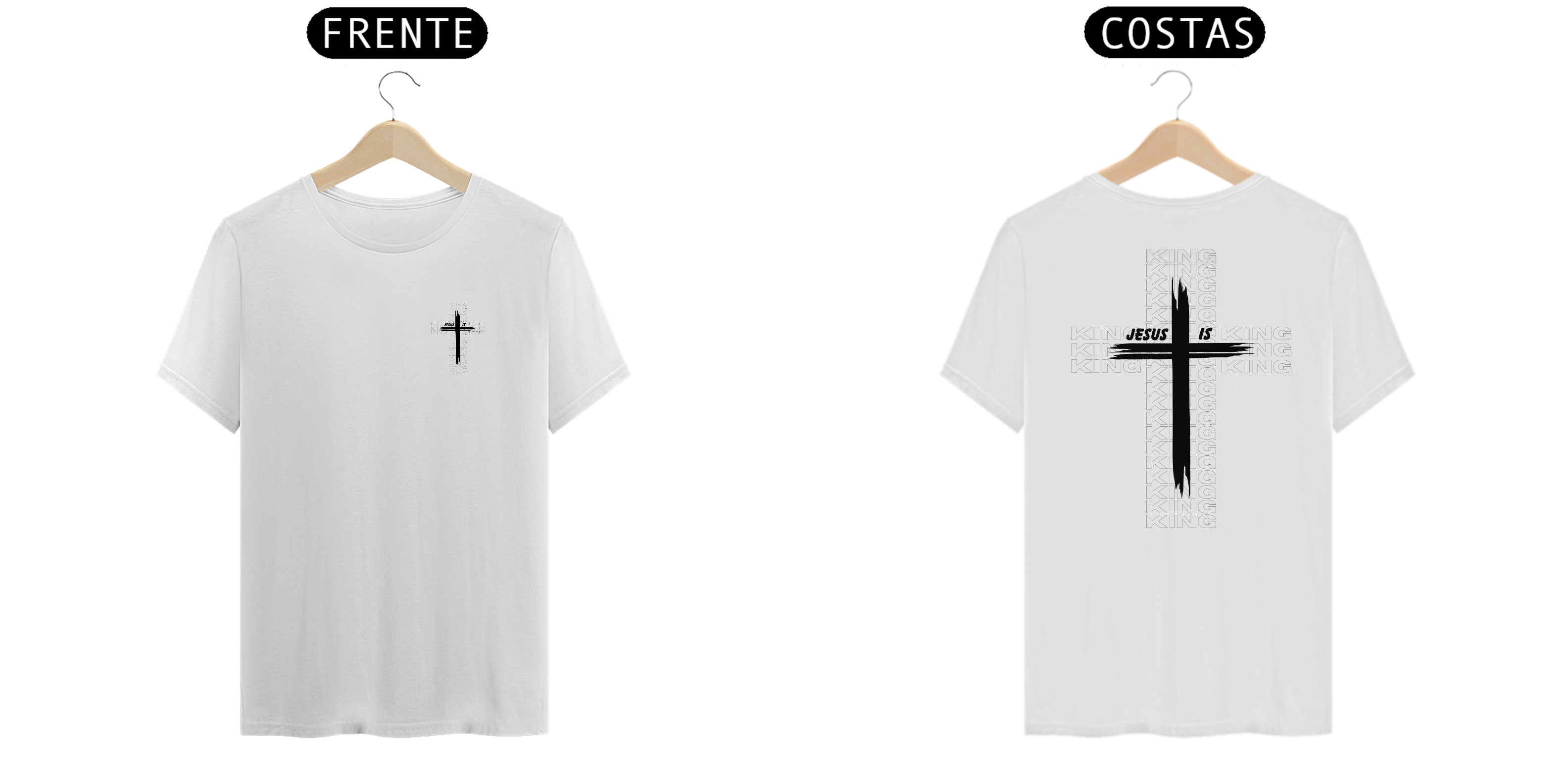 Nome do produto: T-Shirt Jesus Is King - Branca