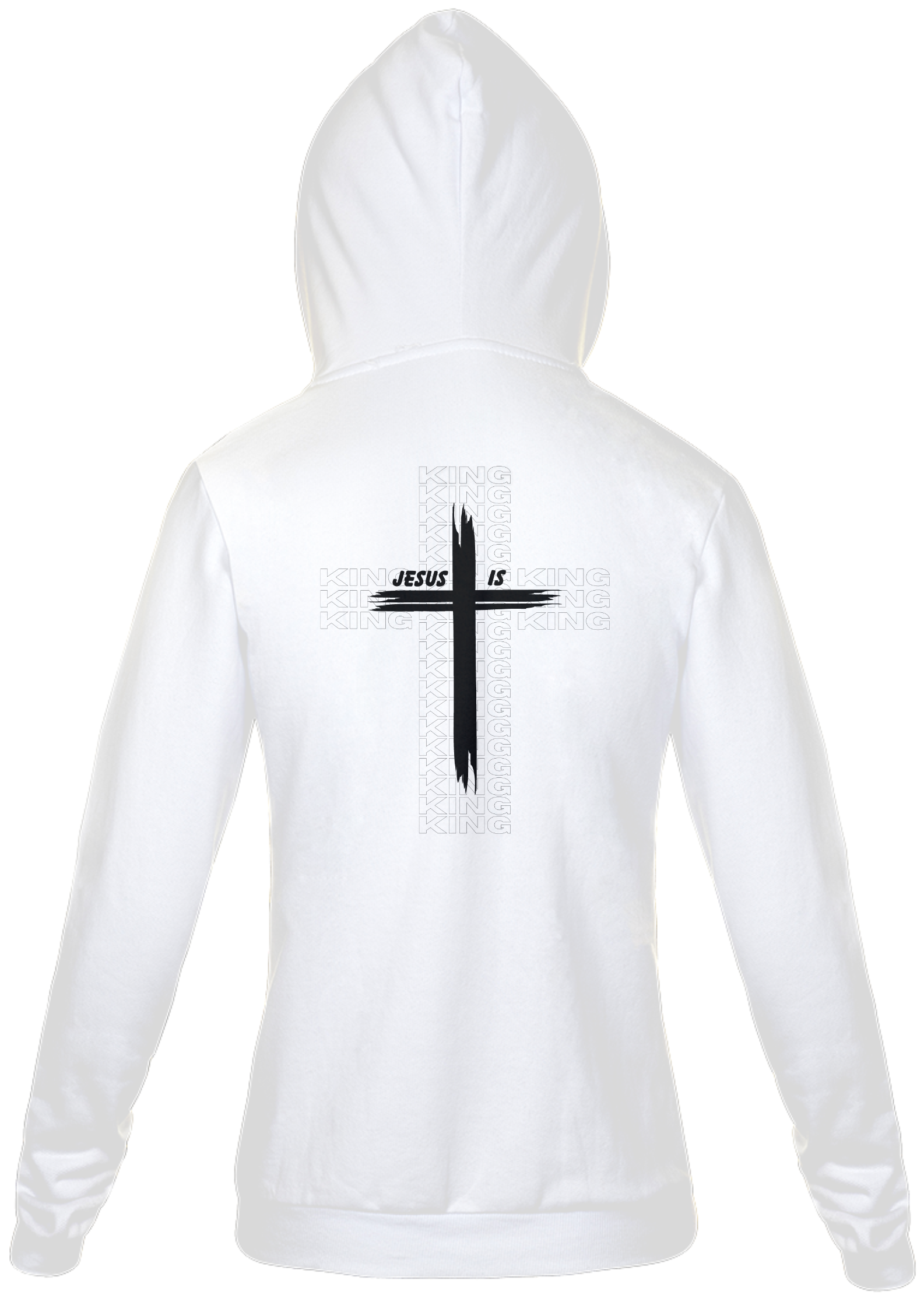 Nome do produto: Moletom c/ Zíper Jesus Is King - Branco