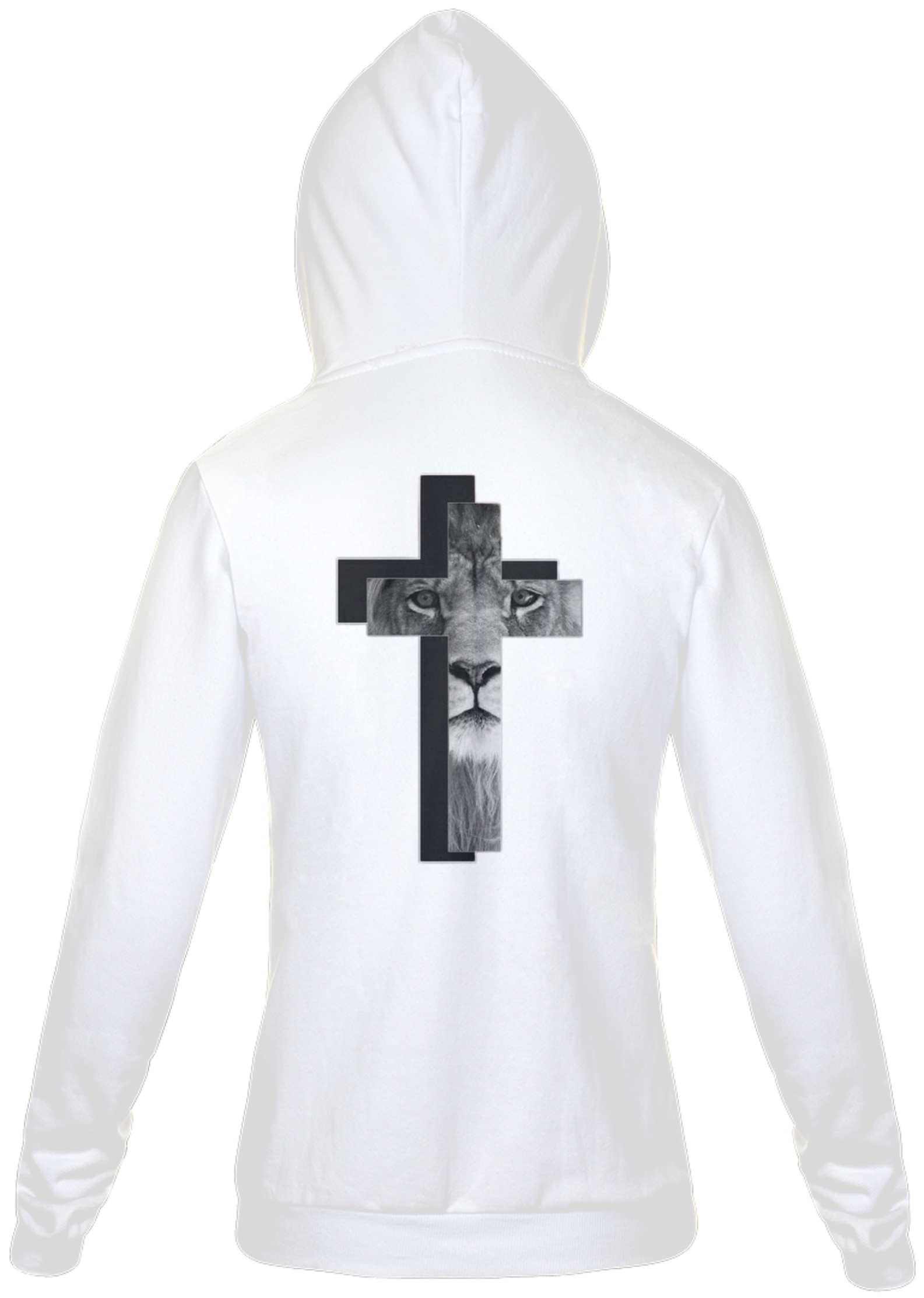 Nome do produto: Moletom Cruz / Leão de Judá - Branco