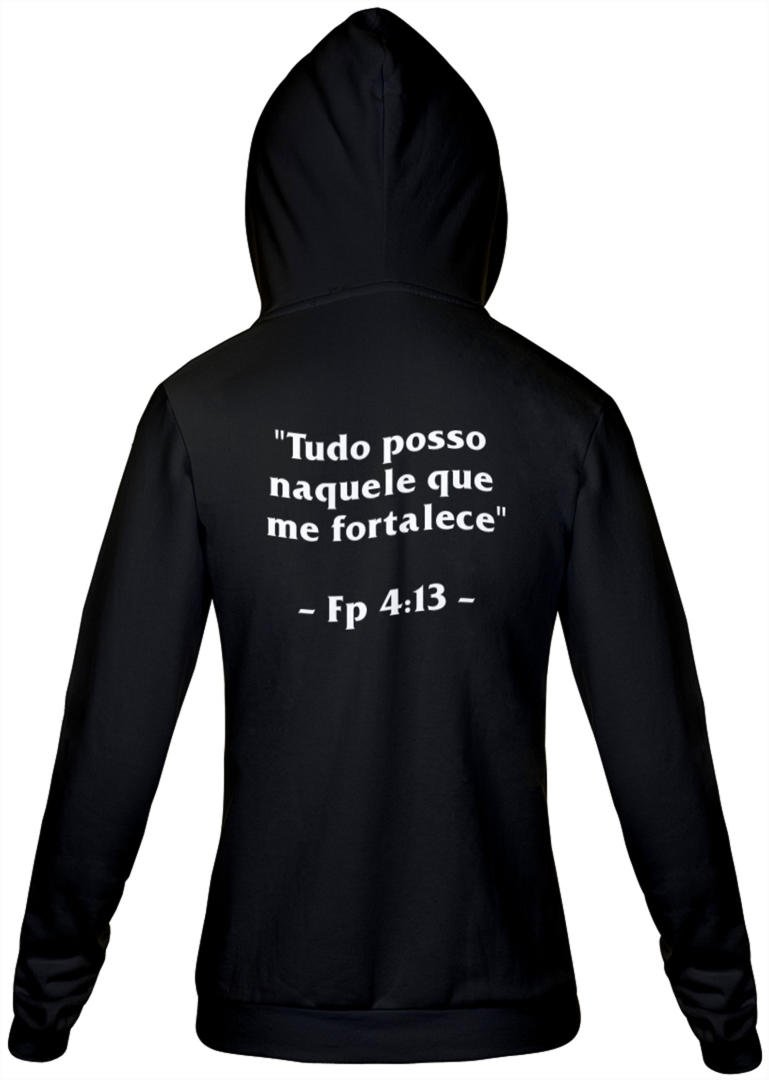 Nome do produto: Moletom Tudo posso naquele que me fortalece - Preto