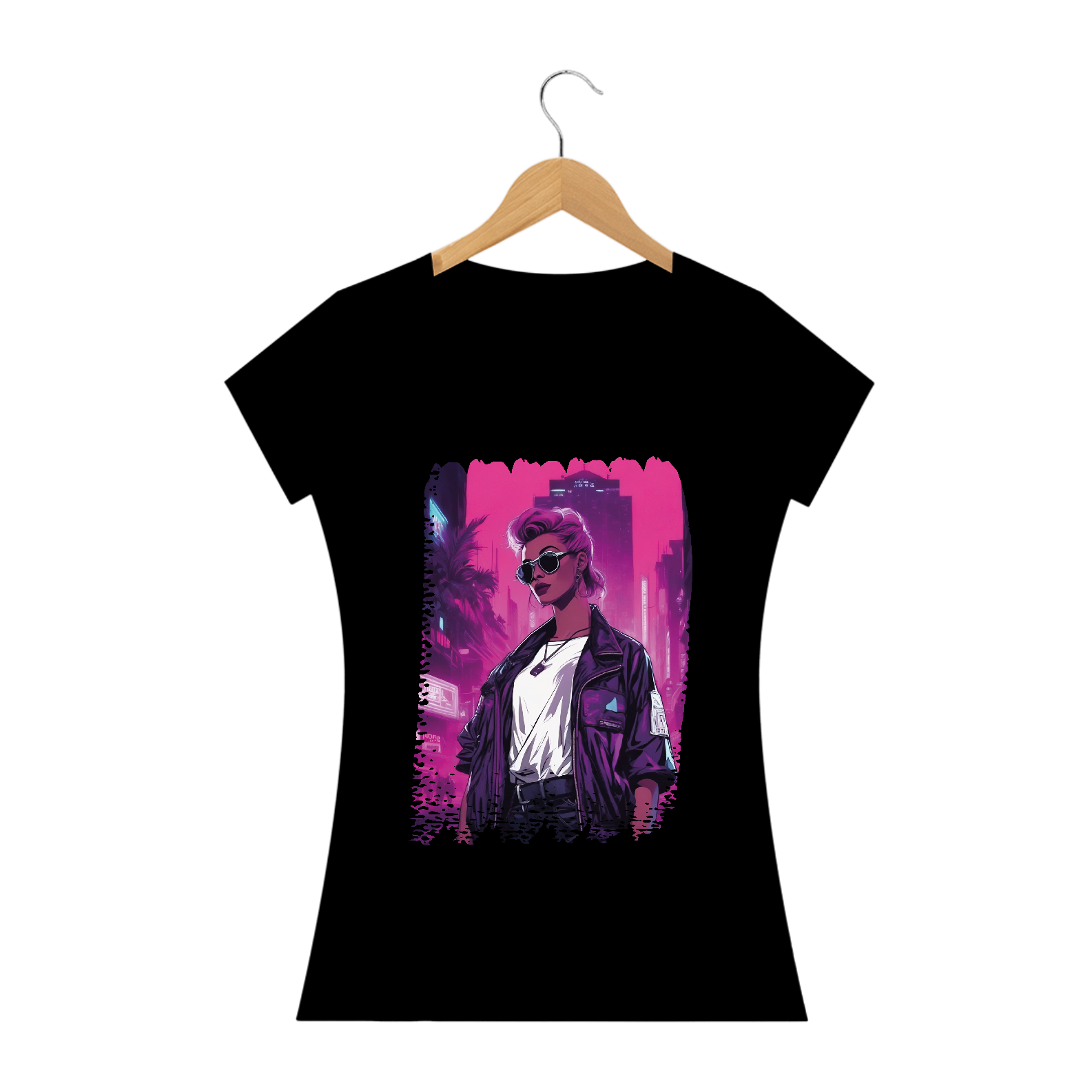 Nome do produto: Camiseta - Girl Cyberpunk-01