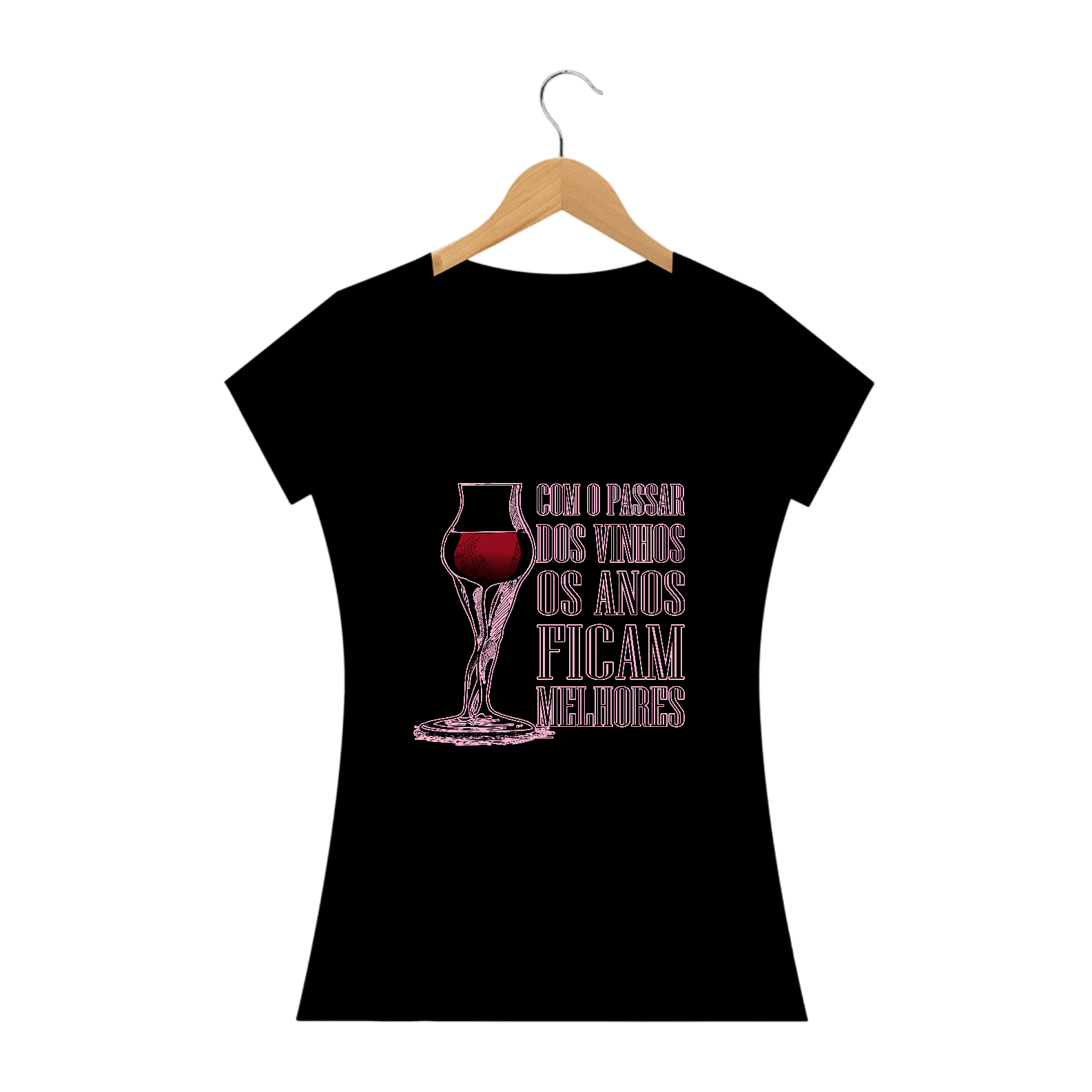 Nome do produto: Camiseta - Com o Passar dos Vinhos