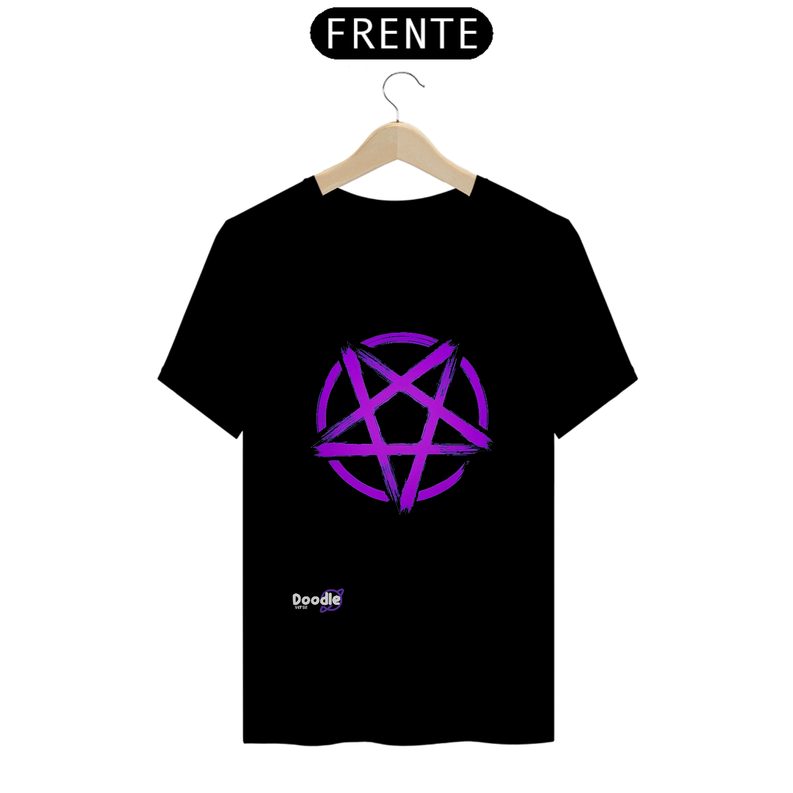Nome do produto: Camisa T-SHIRT QUALITY- Pentagrama