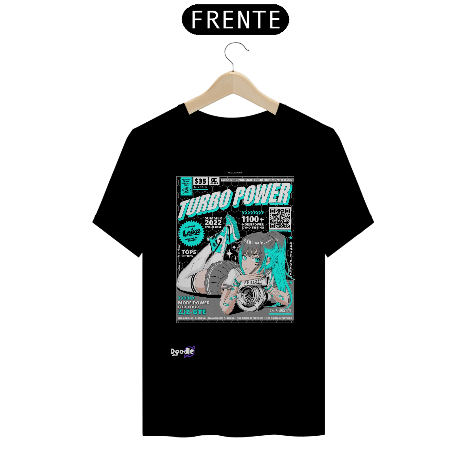 Nome do produto: Camisa T-SHIRT QUALITY- TURBO POWER