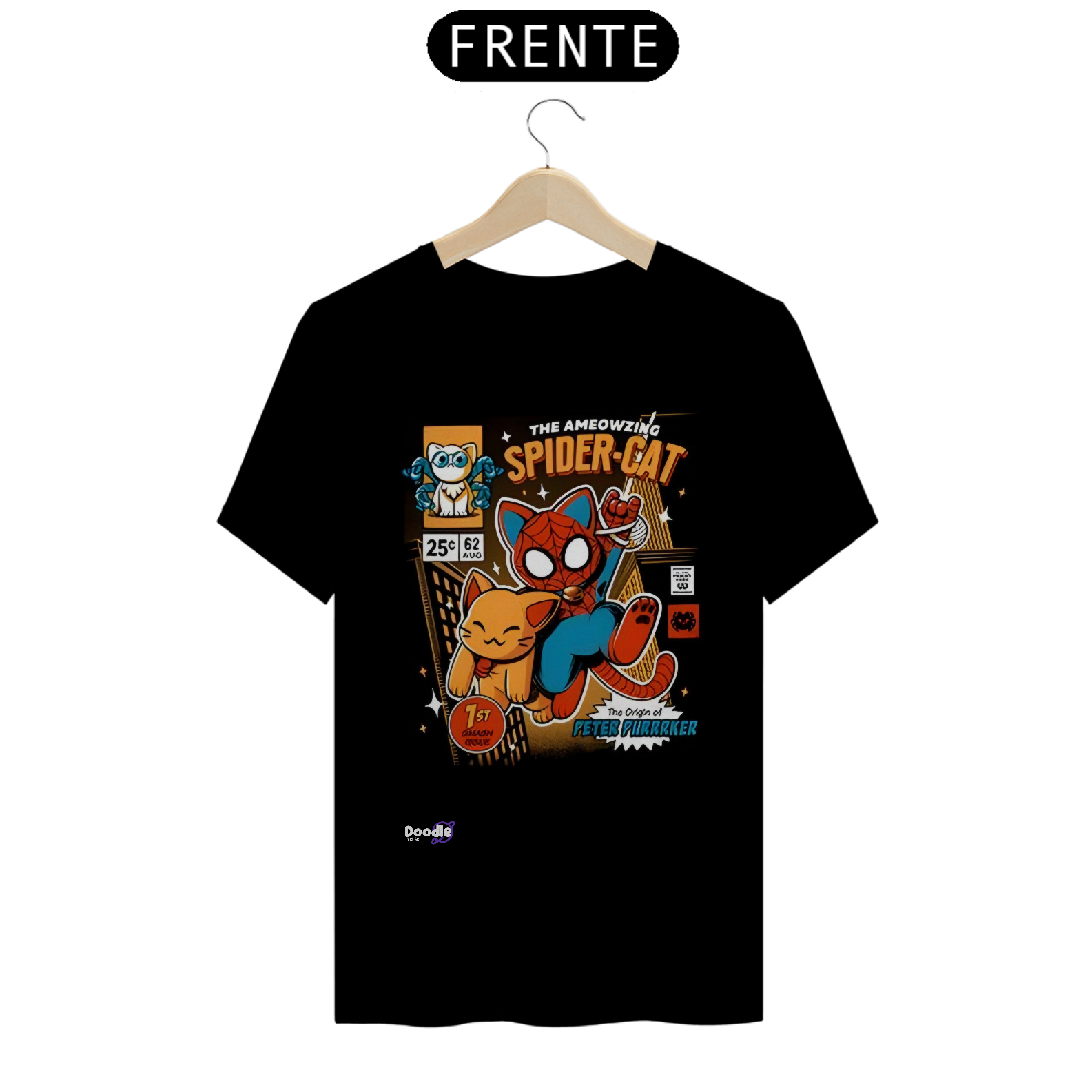 Nome do produto: Camisa T-SHIRT QUALITY-  SPIDER-CAT