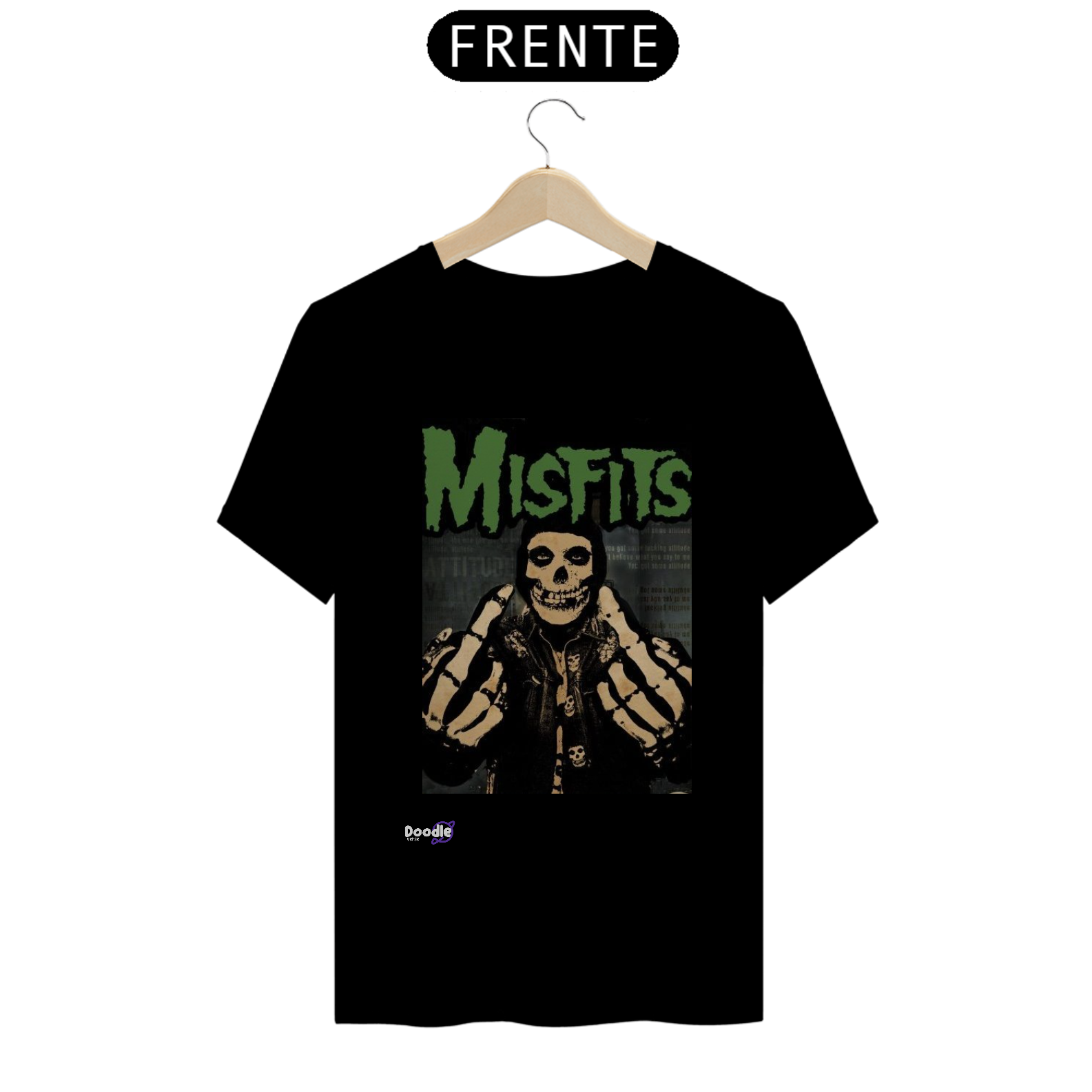 Nome do produto: Camisa T-SHIRT QUALITY- MISFITS