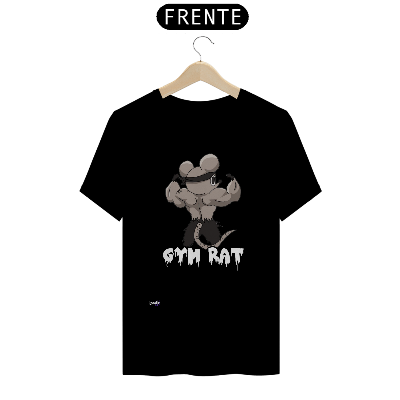 Nome do produto: Camisa T-SHIRT QUALITY- GYM RAT
