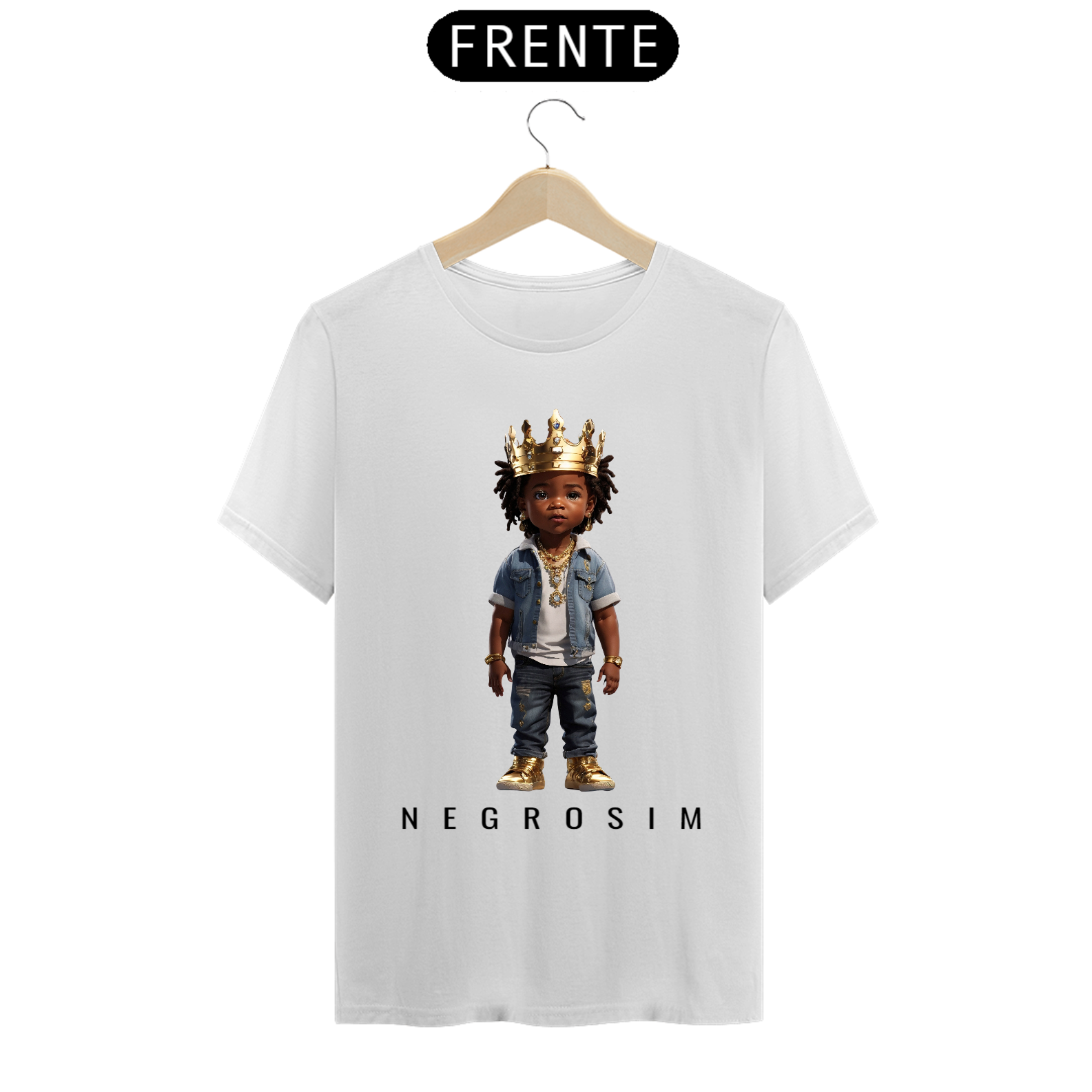 Nome do produto: Camiseta Rei Negrosim