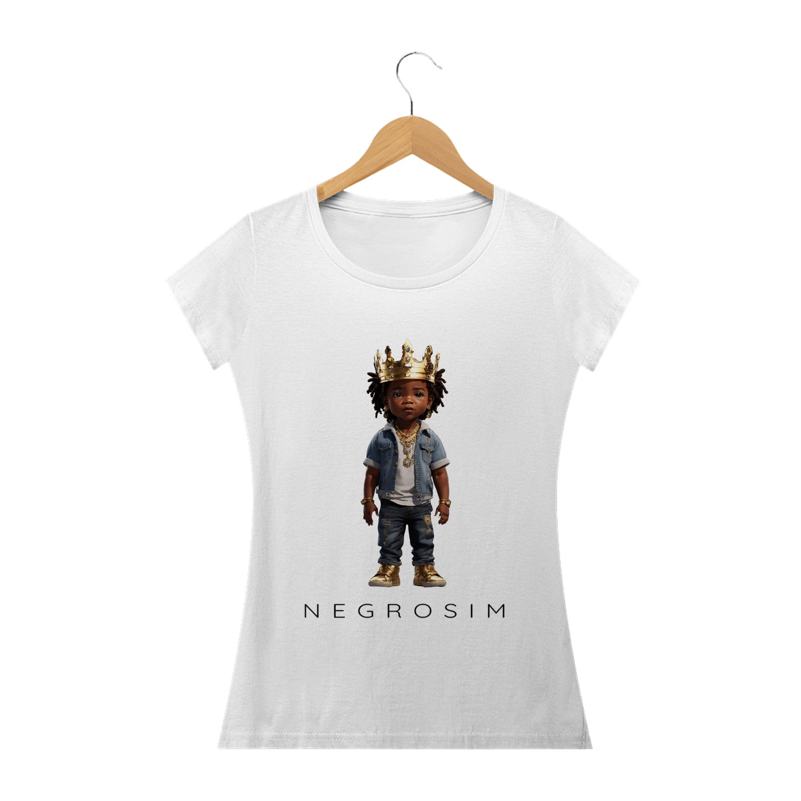 Nome do produto: Camiseta Rei Negrosim