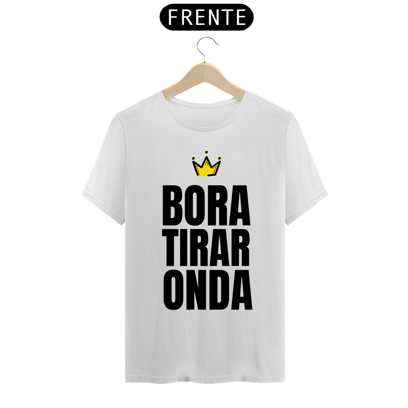 Nome do produto: Camiseta Bora Tirar Onda Negrosim