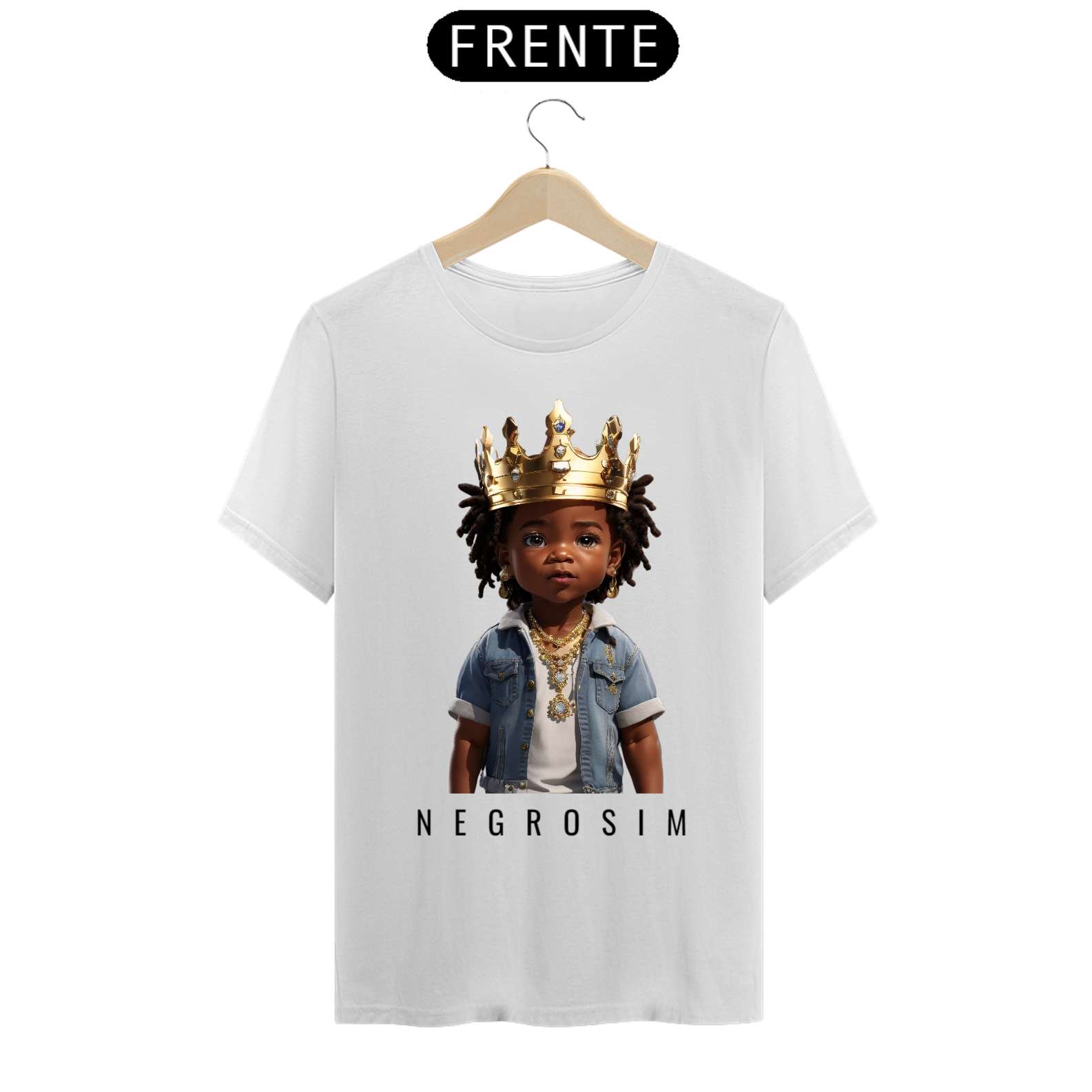 Nome do produto: Camiseta Rei Negrosim