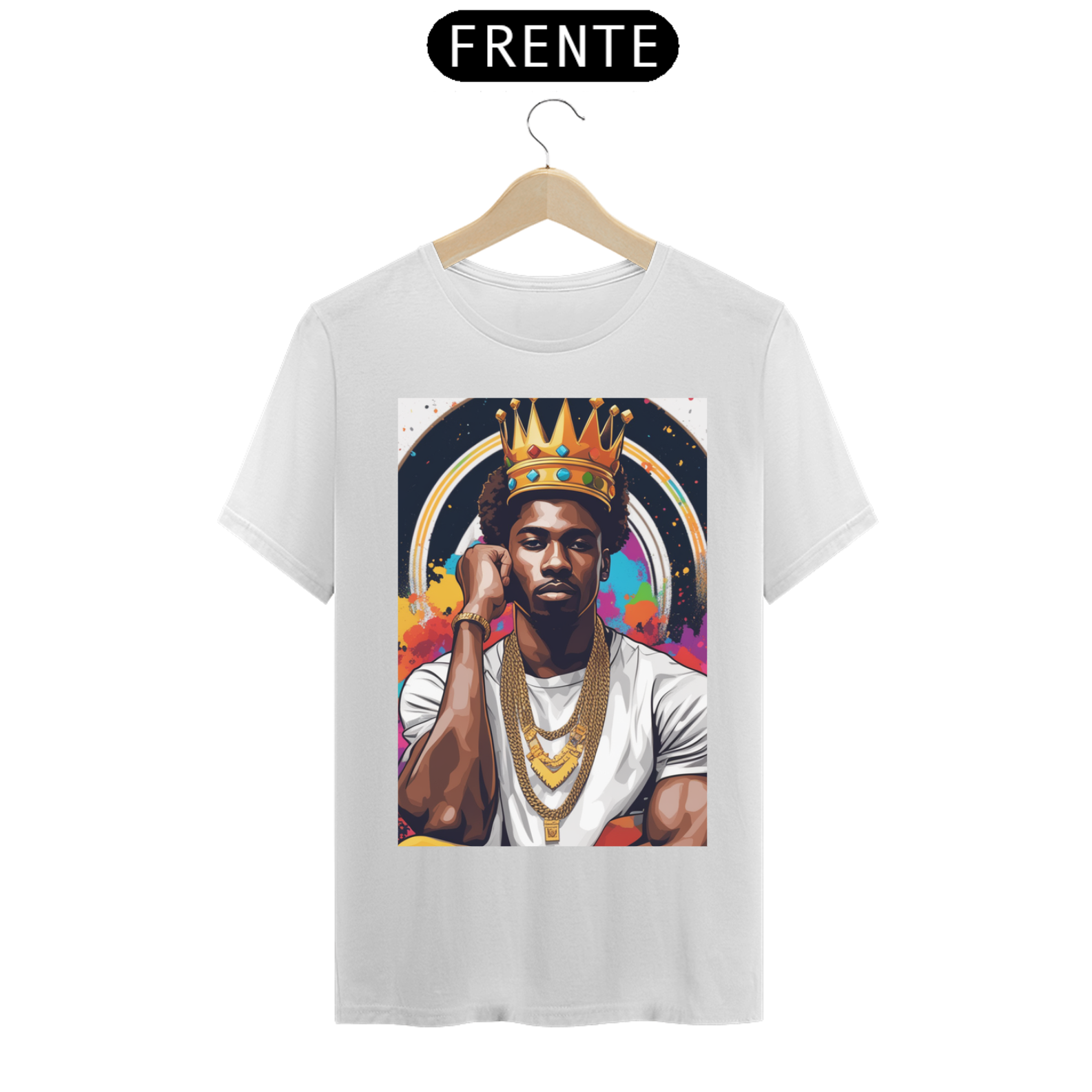 Nome do produto: Camiseta Rei Negro Negrosim