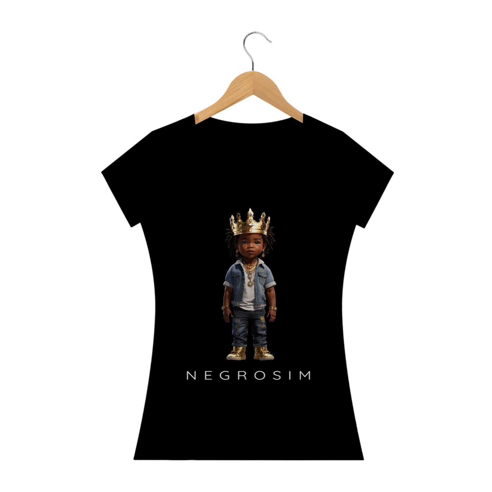 Nome do produto: Camiseta Rei Negrosim