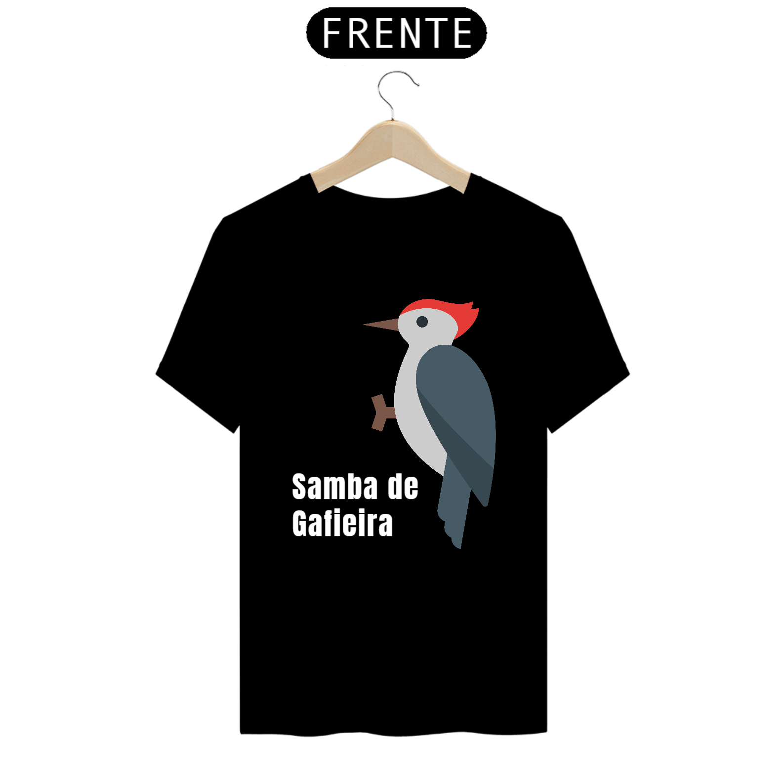 Nome do produto: Camiseta Samba Pica Pau Negrosim