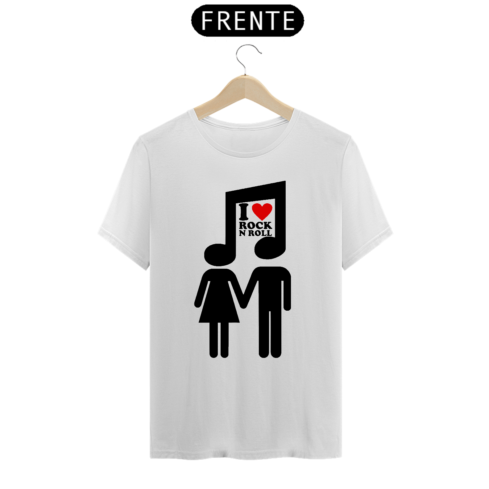 Nome do produto: T-Shirt Unissex Casal do Rock