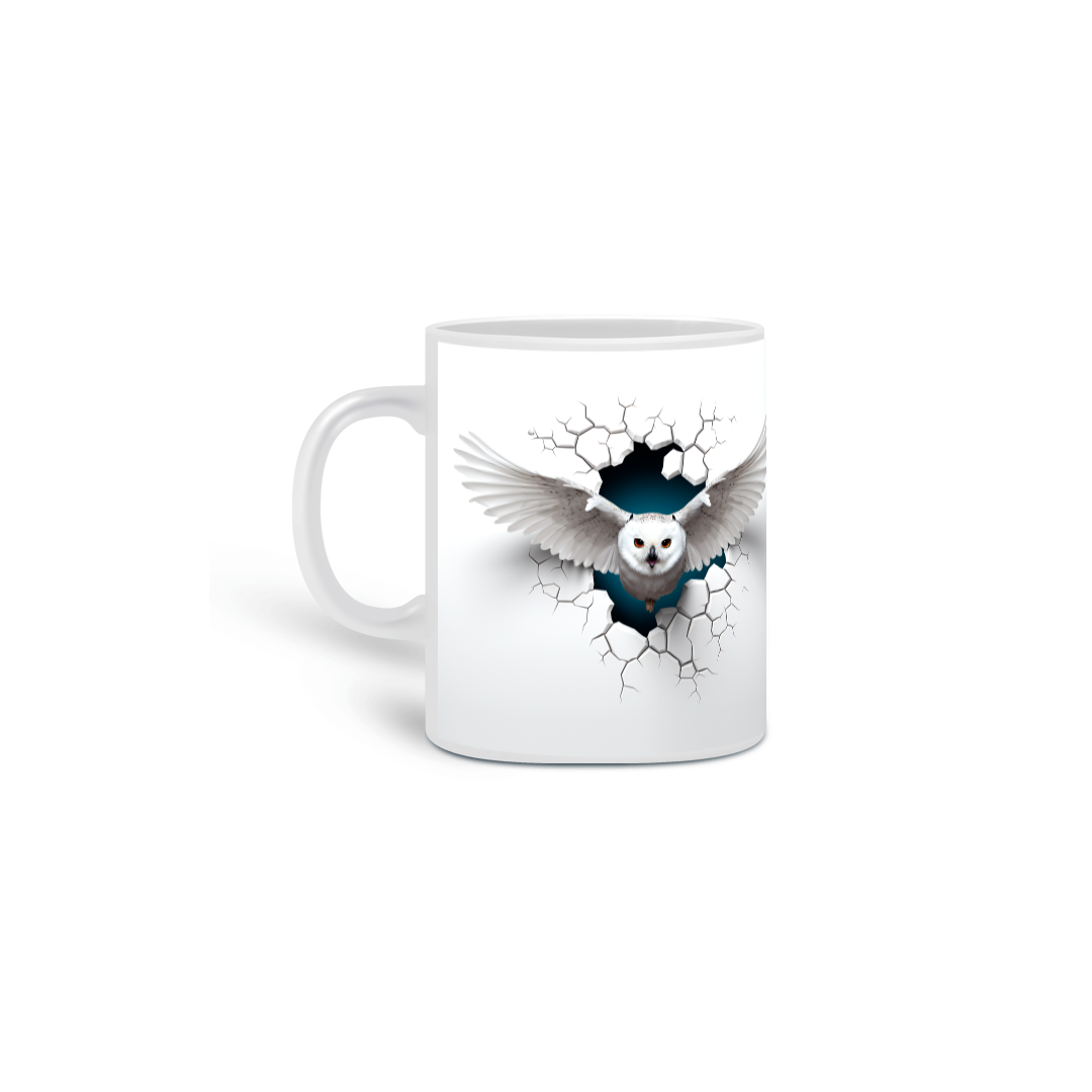 Nome do produto: Caneca Coruja 2 lados