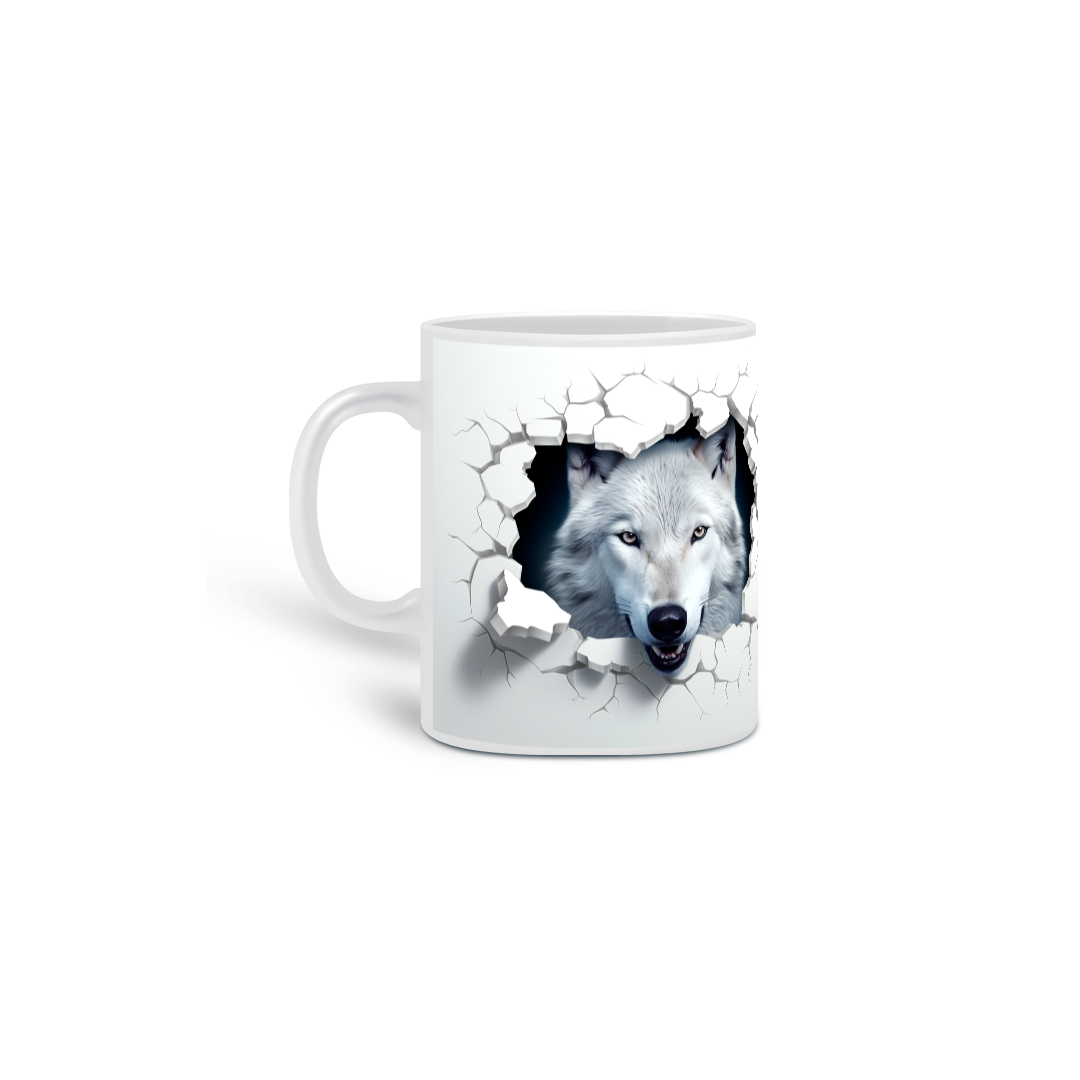 Nome do produto: Caneca Lobo 2 lados