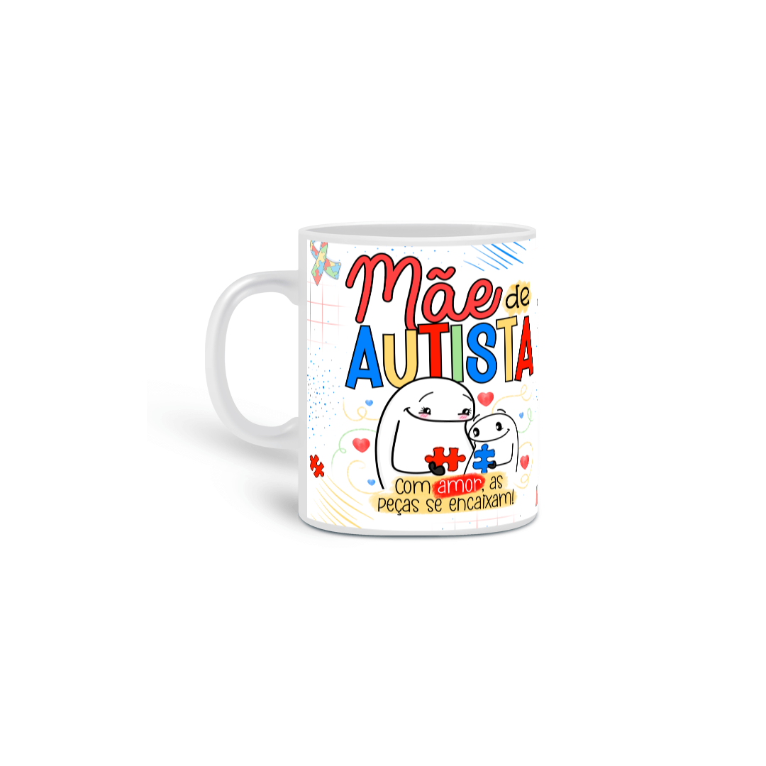 Nome do produto: Caneca Mãe de Autista