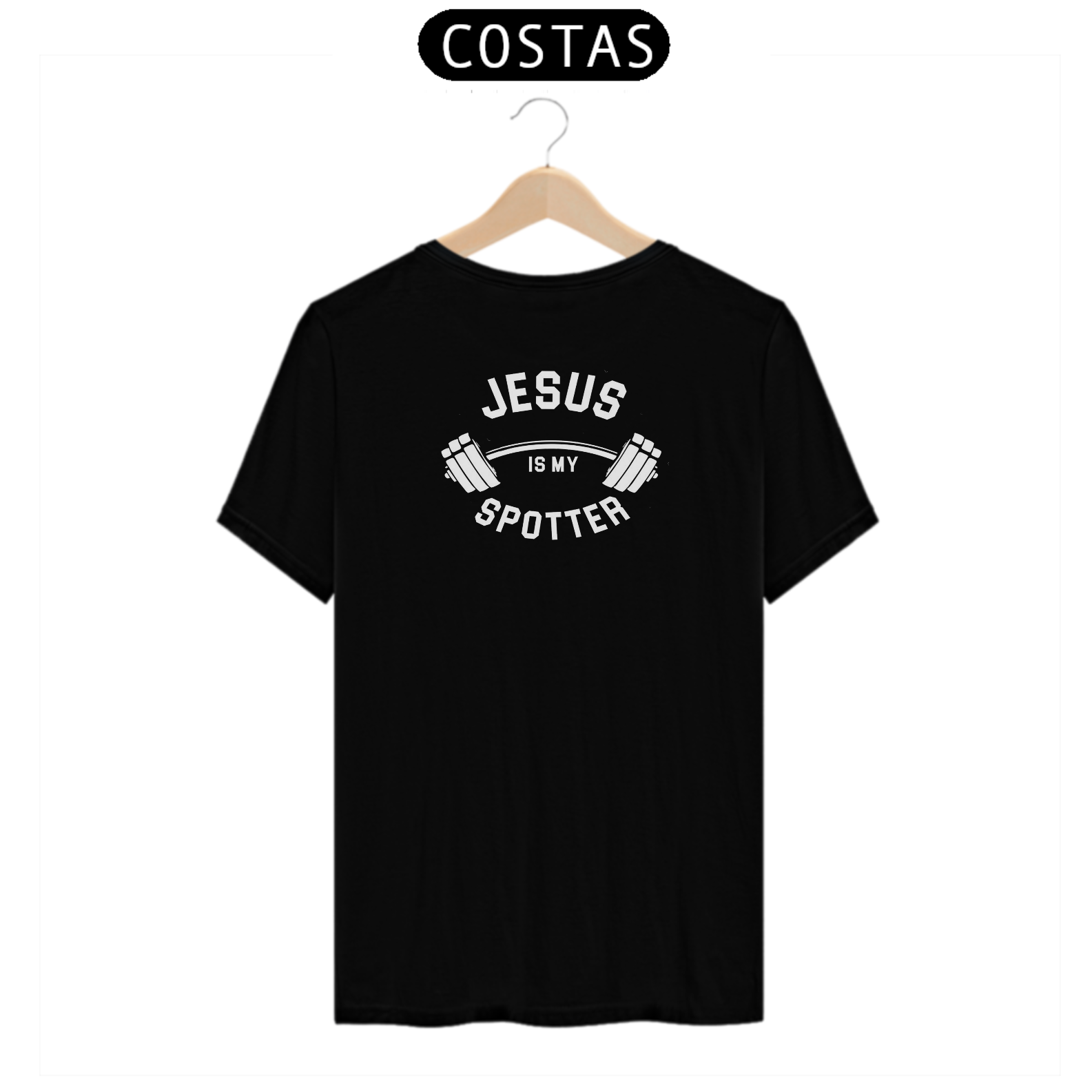 Nome do produto: T-shirt Classic Jesus is My Spotter 