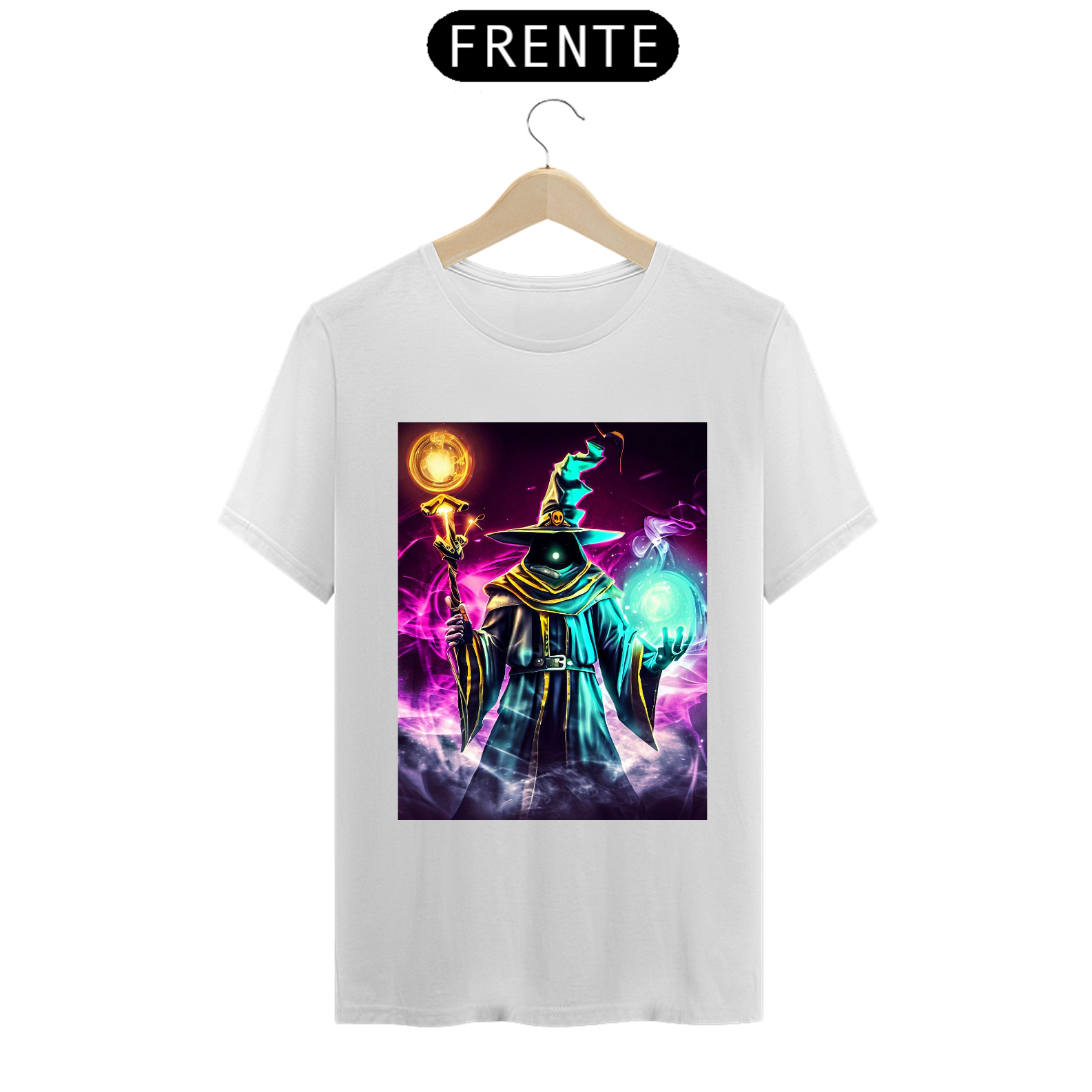 Nome do produto: Camiseta Classe Mago Magia MMORPG RPG - Brenommorpg