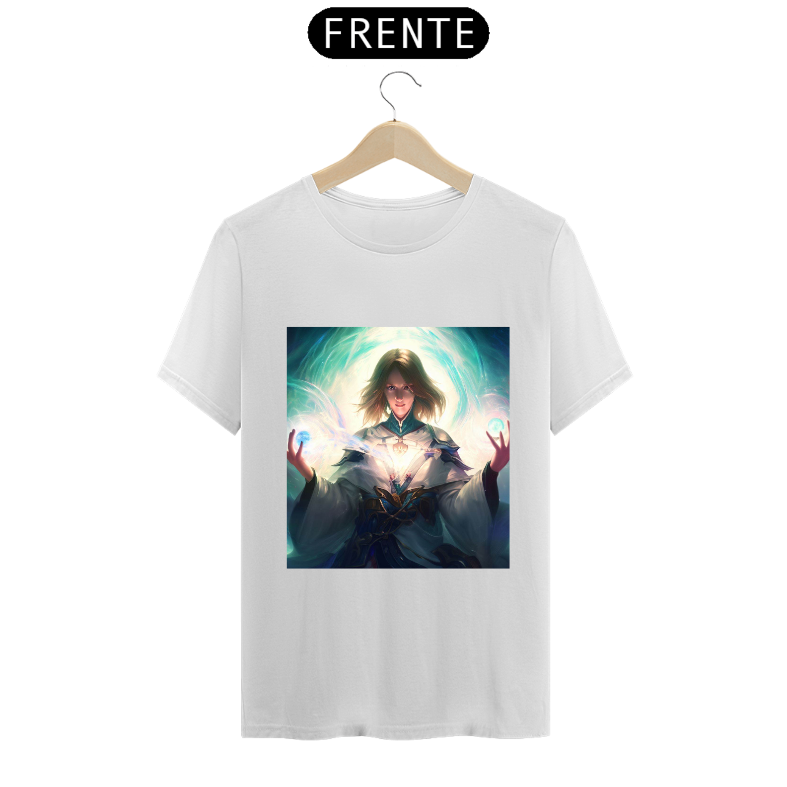 Nome do produto: Camiseta White Mage Classe Mago Branco MMORPG RPG Fantasia 1